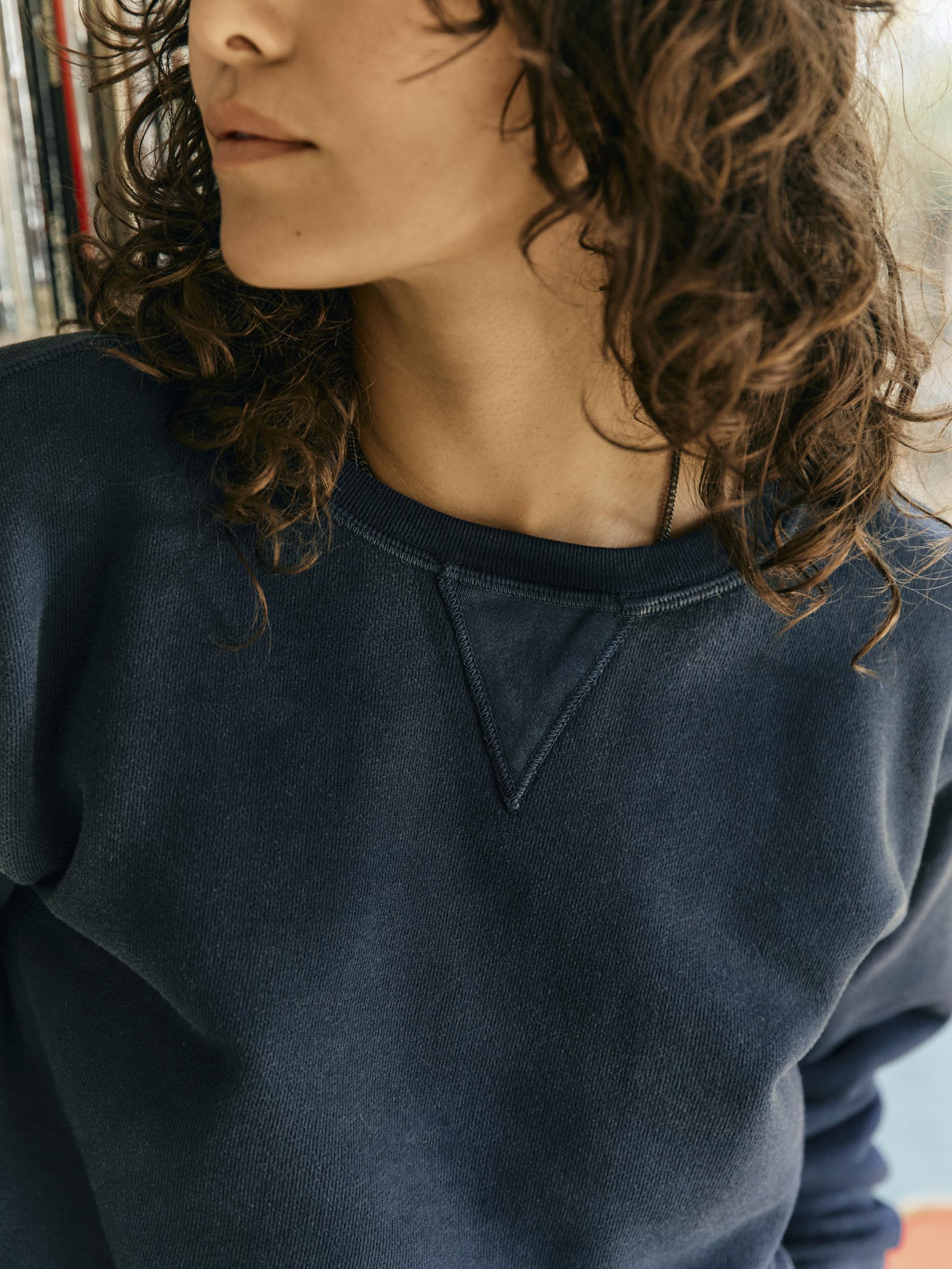 penny sweatshirt in navy - Image 3