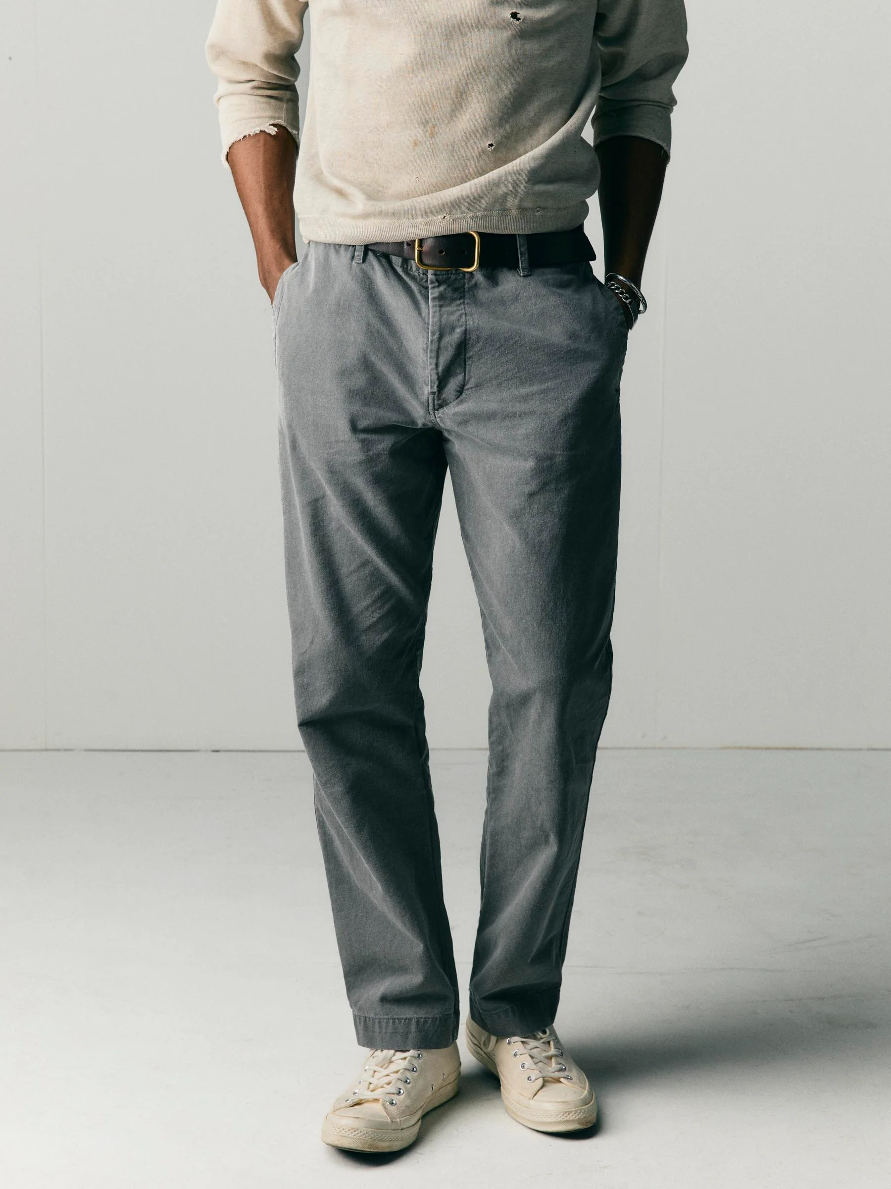 all american chino in faded black - Image 6