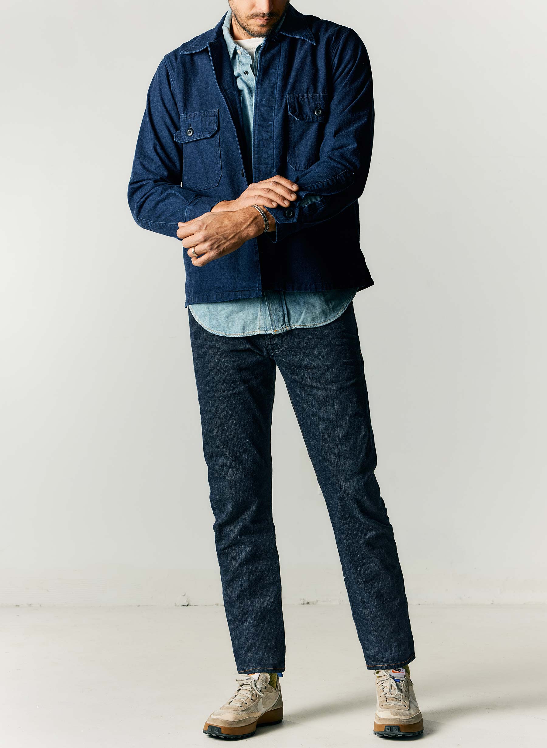 barton broken twill indigo rinse - Image 3