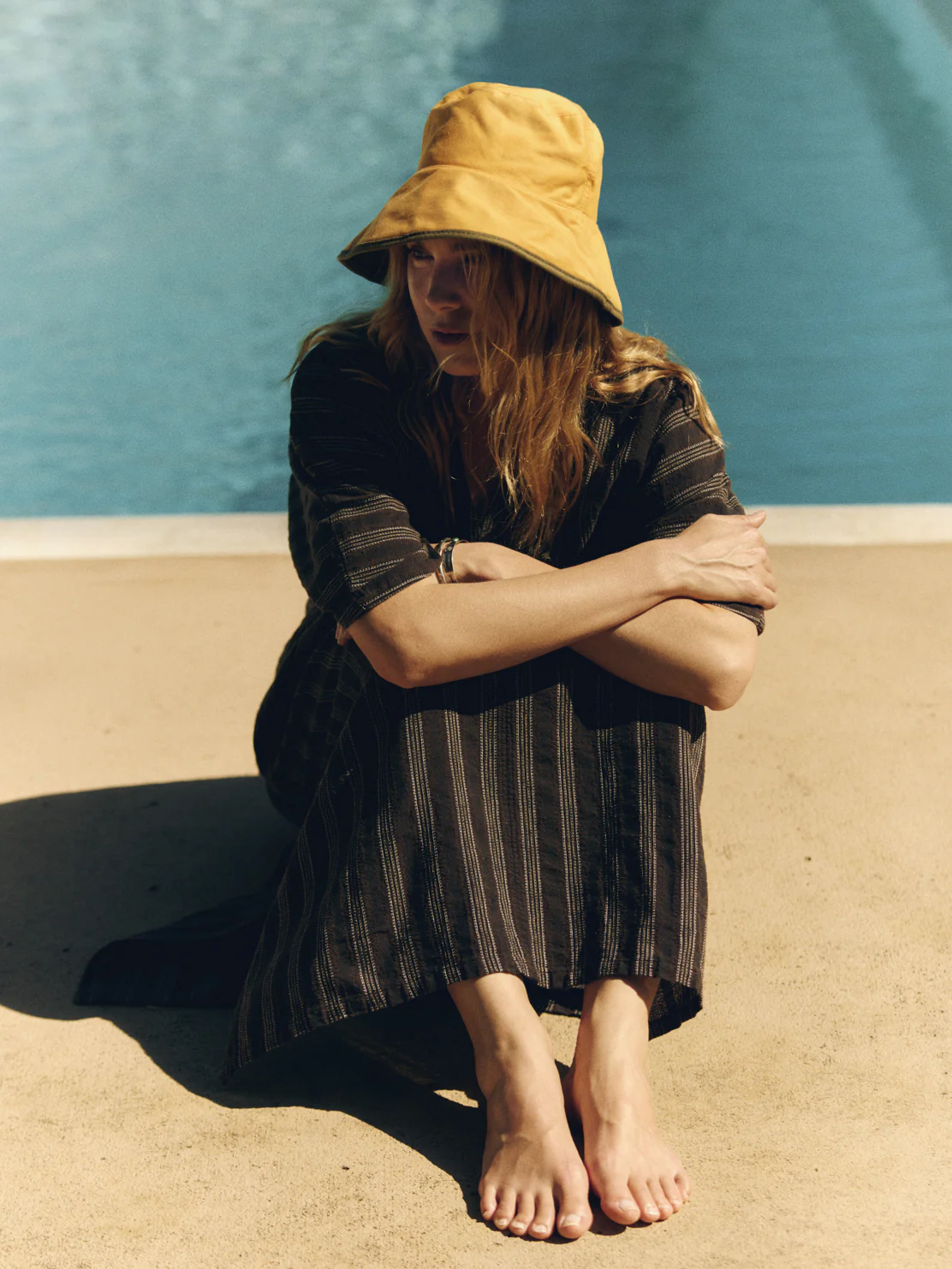brown stripe caftan - Image 6