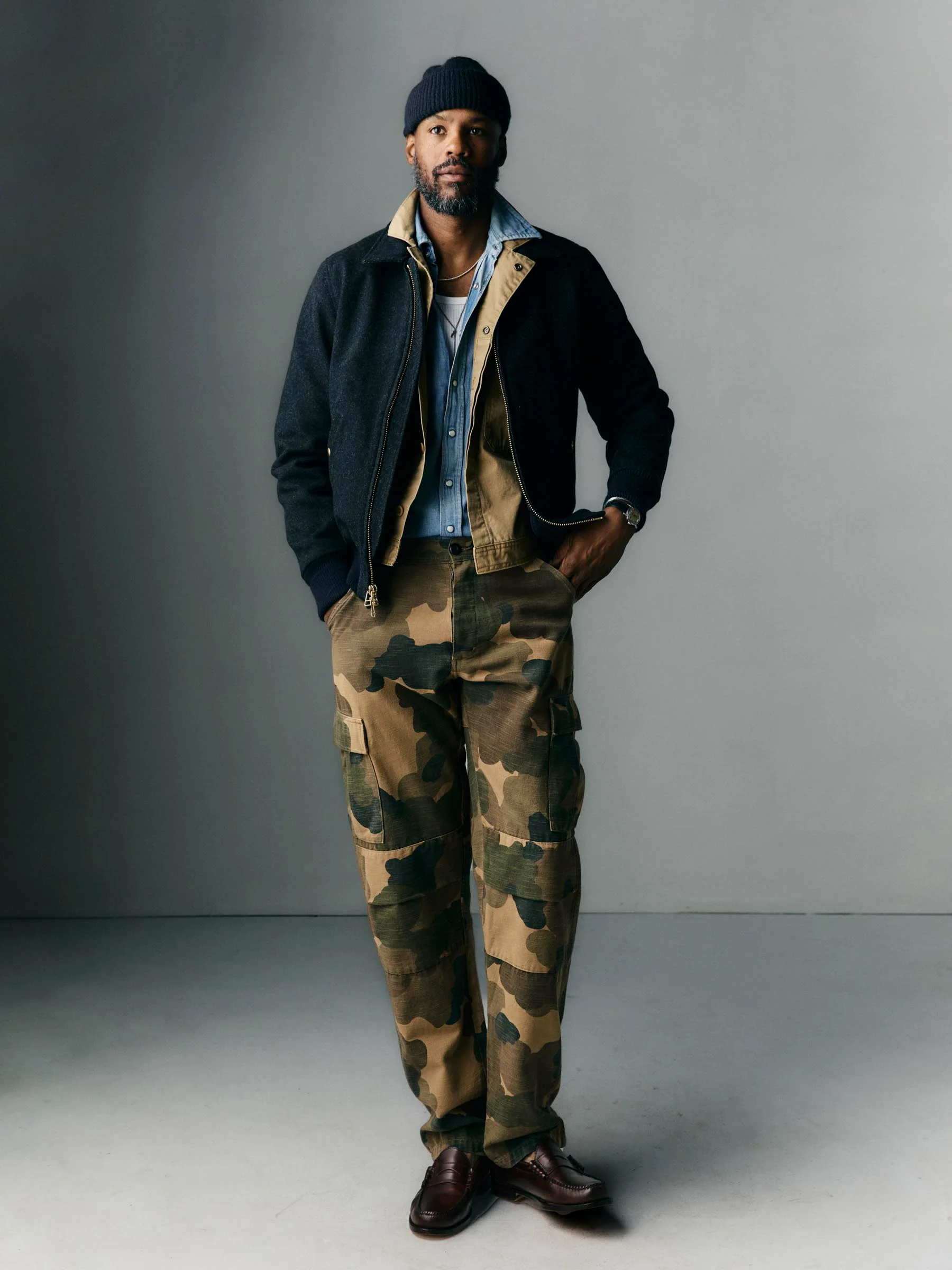 camp pant in painted camo