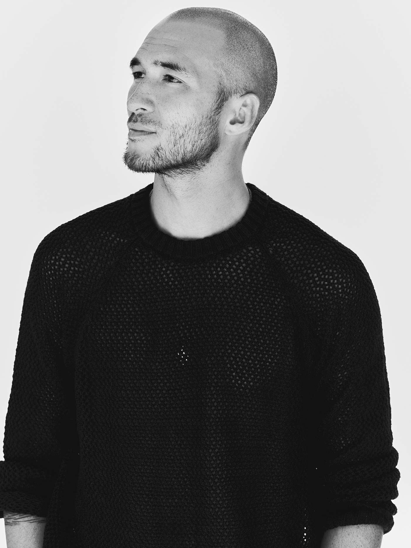 cascabel open weave sweater in black - Image 6