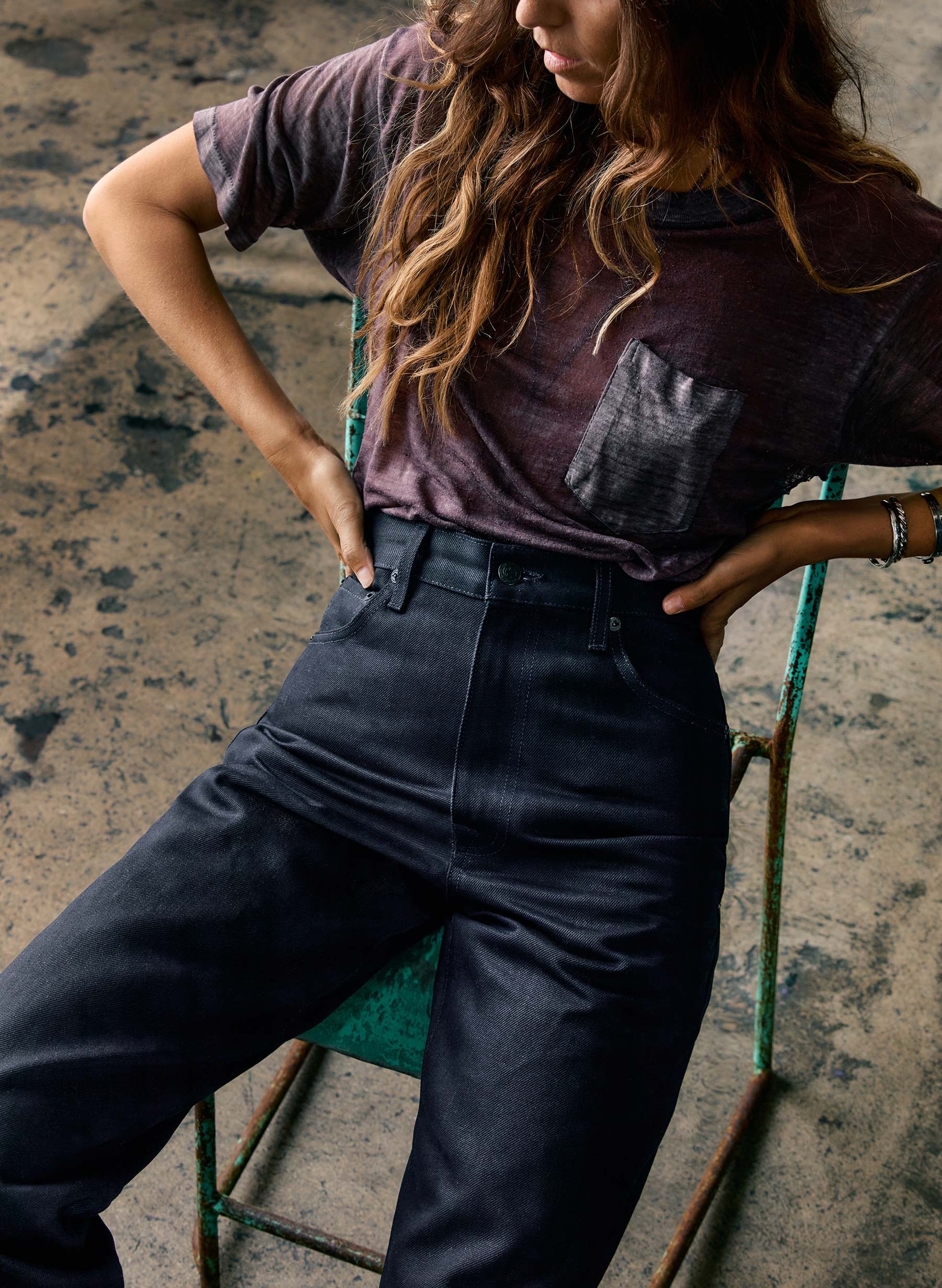 catherine slim black indigo rigid - Image 11