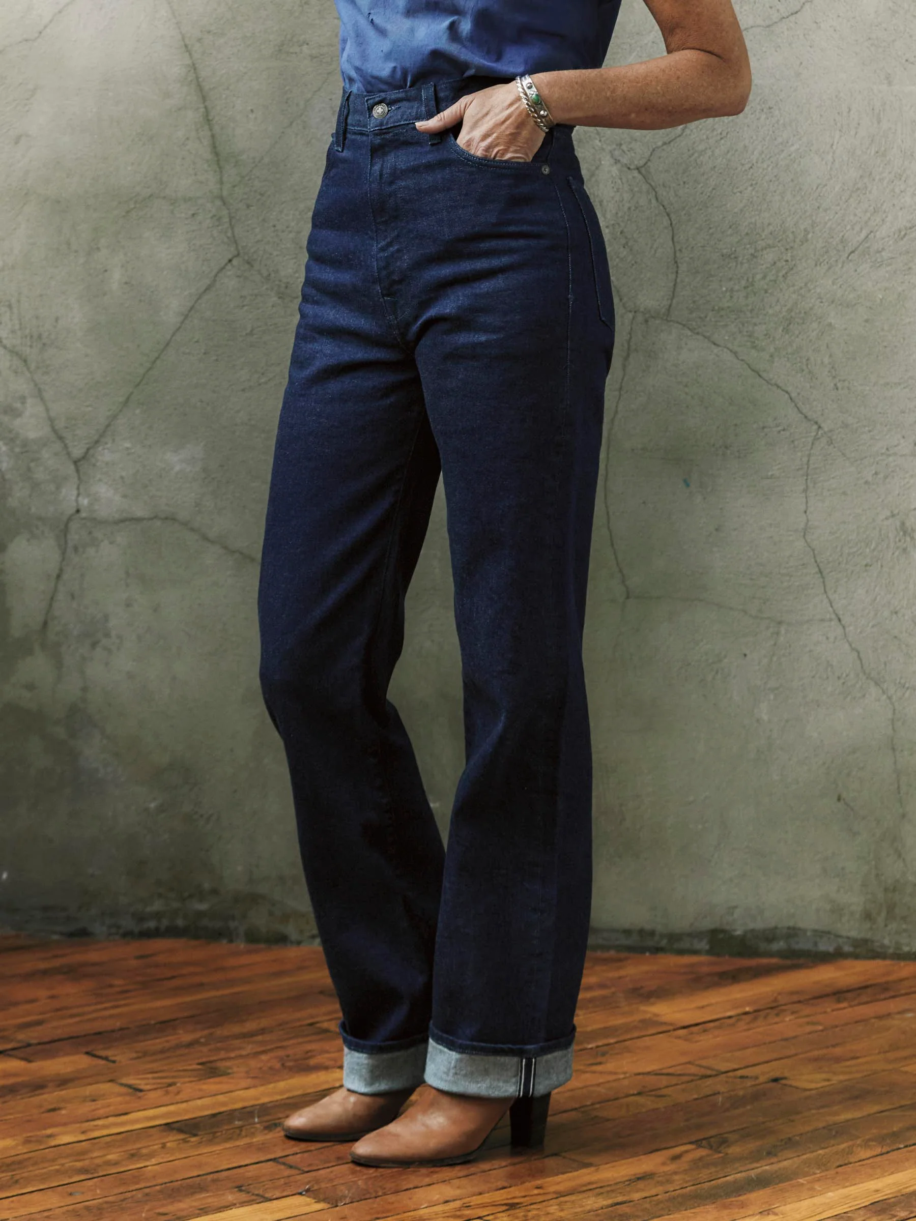 catherine slim indigo selvage rinse - Image 4