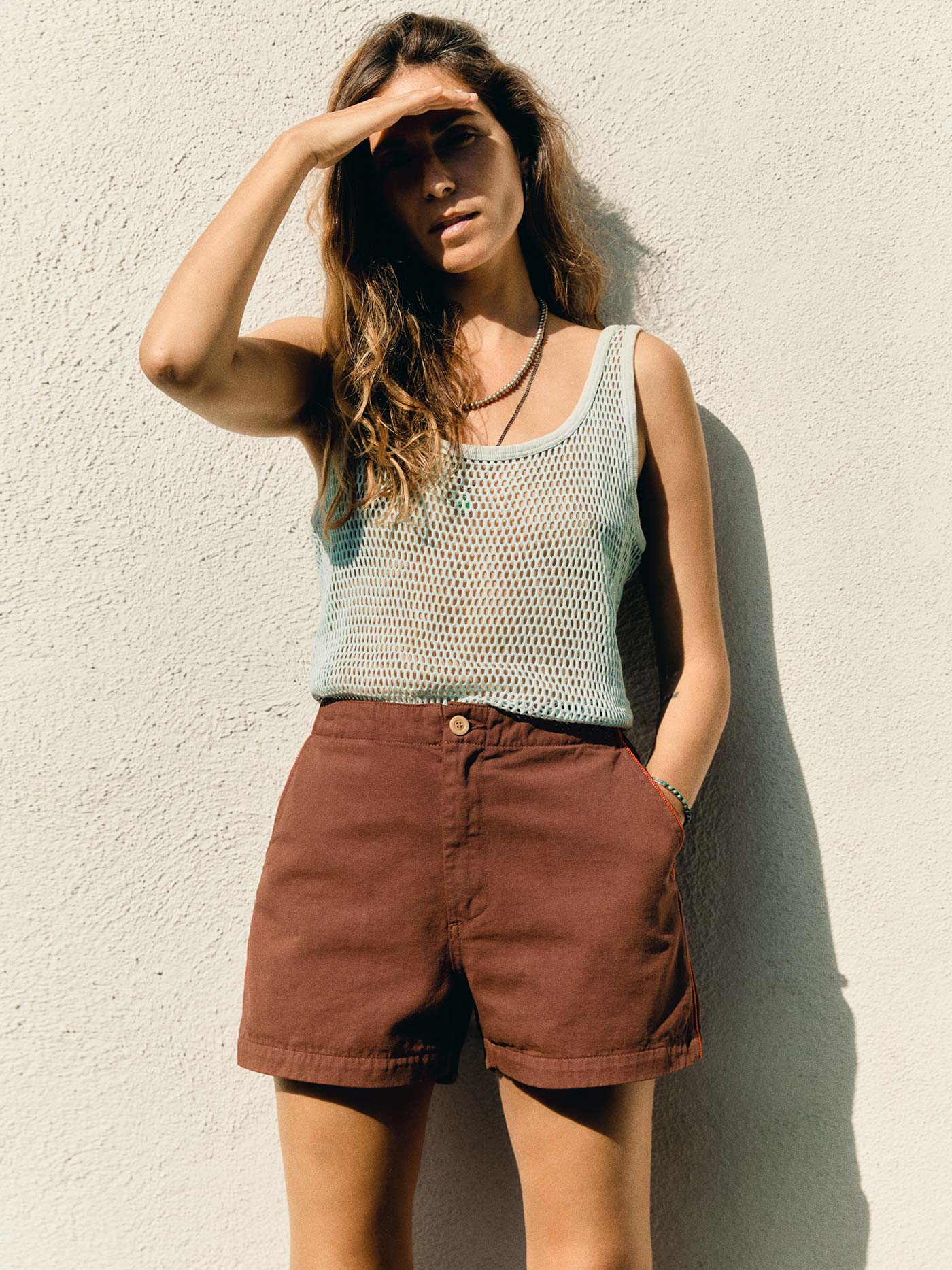 club short in terracotta - Image 8
