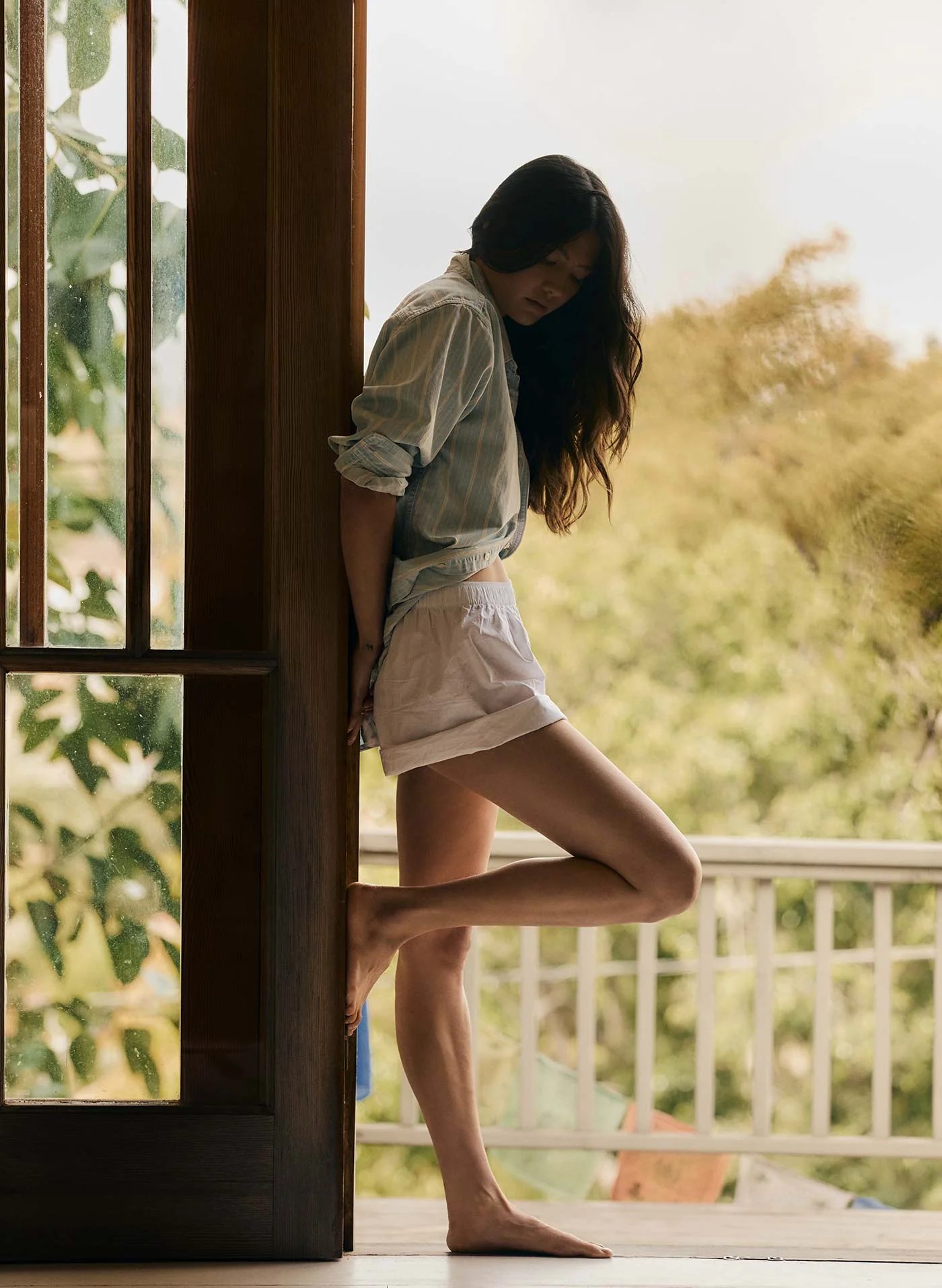 clyde striped denim button up - Image 4