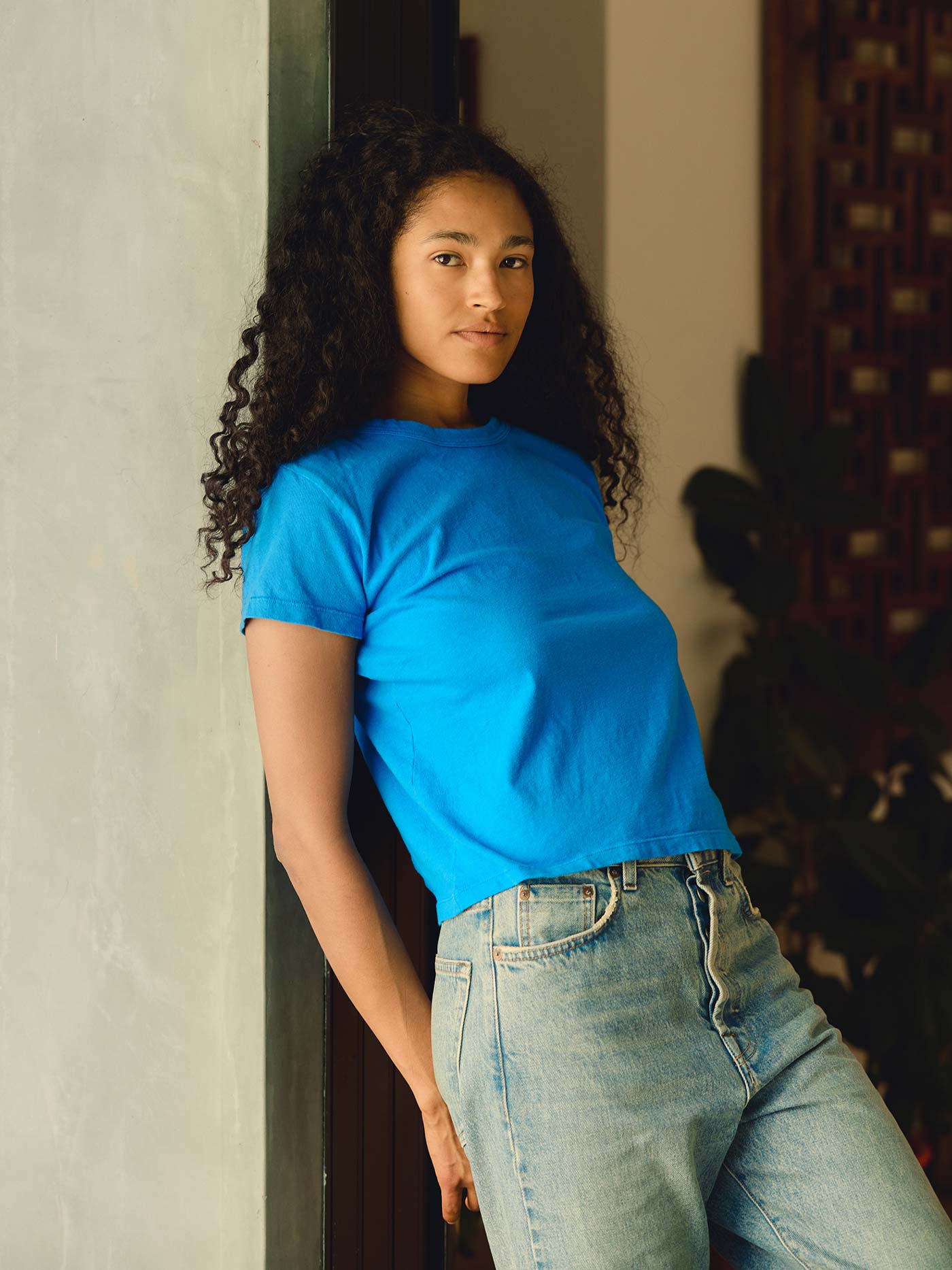 the drop tee in cerulean - Image 3