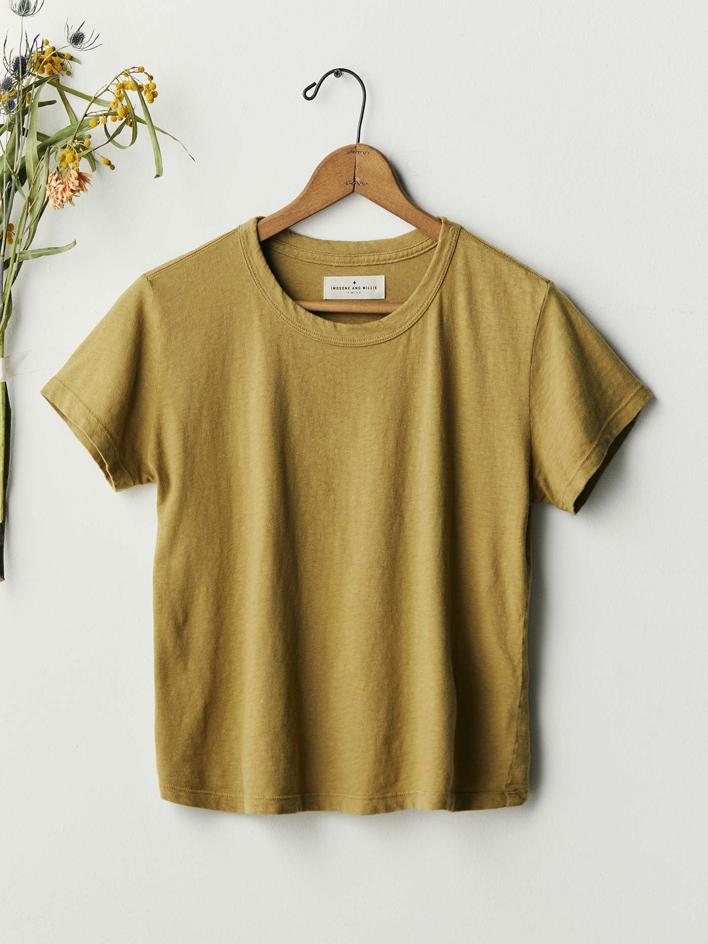 the drop tee in desert green - Image 4