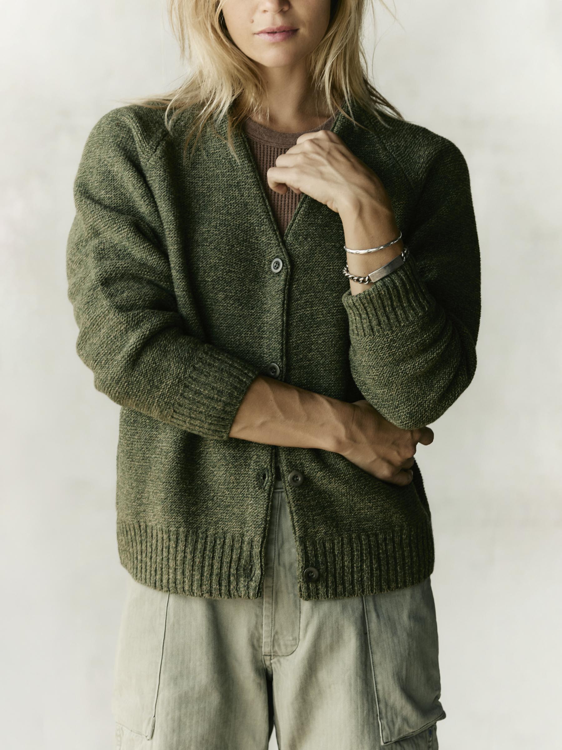 evie cardigan in sage