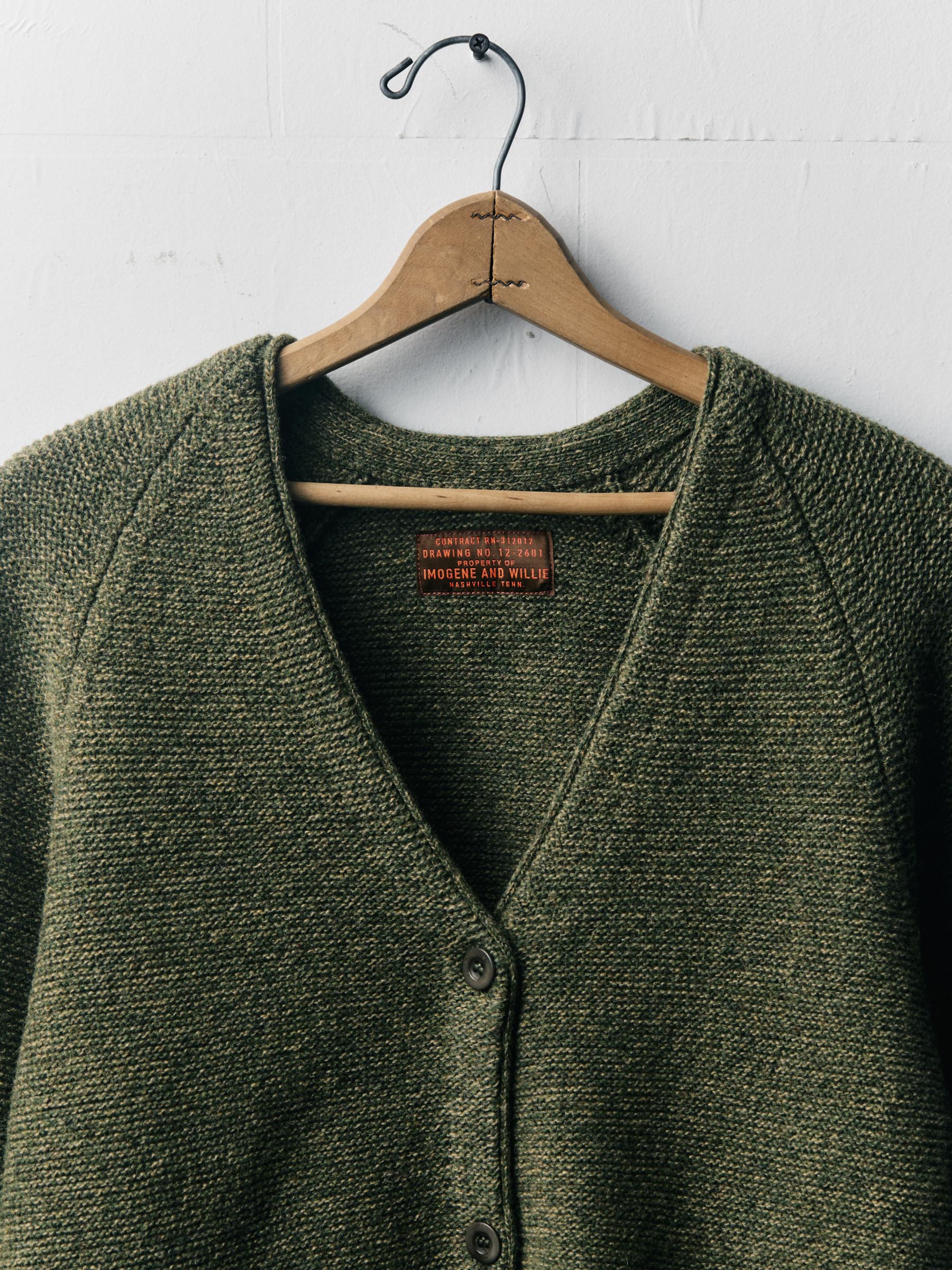 evie cardigan in sage - Image 2