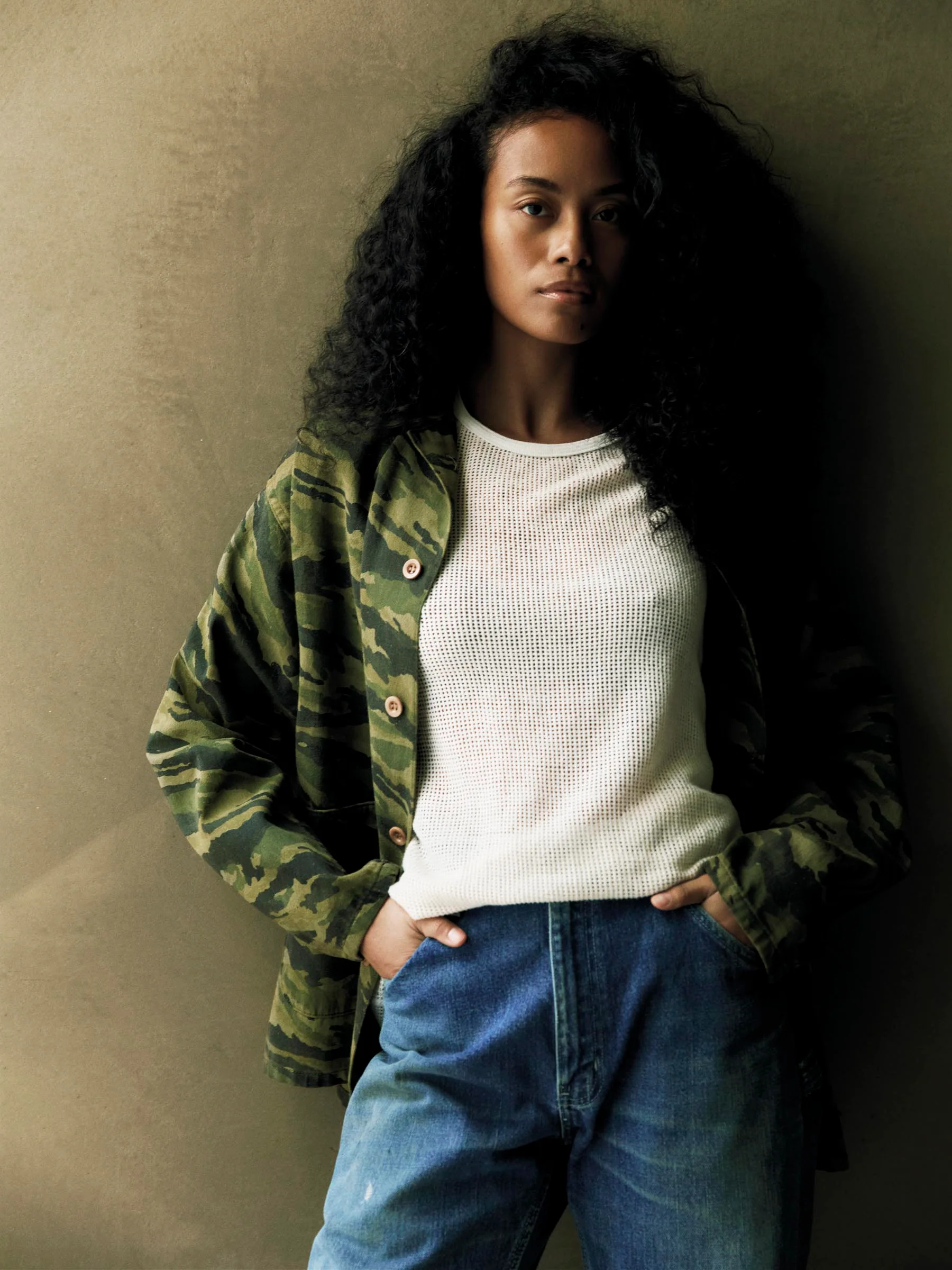 fatigue jacket in brushstroke camo - Image 8
