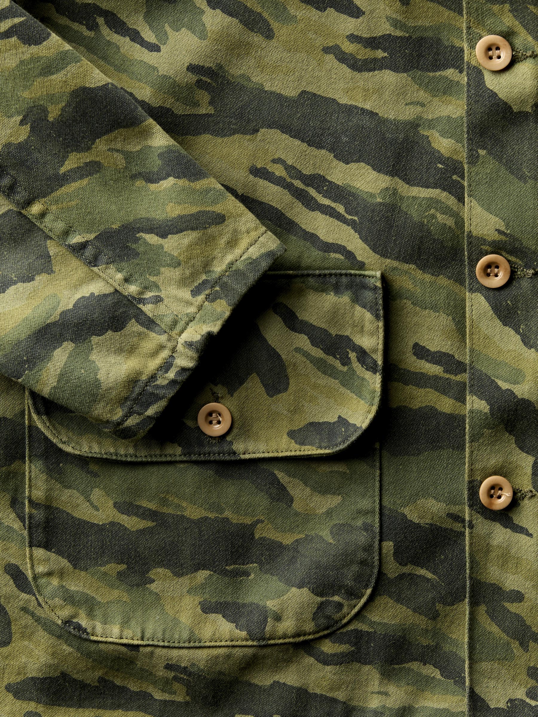 fatigue jacket in brushstroke camo - Image 5