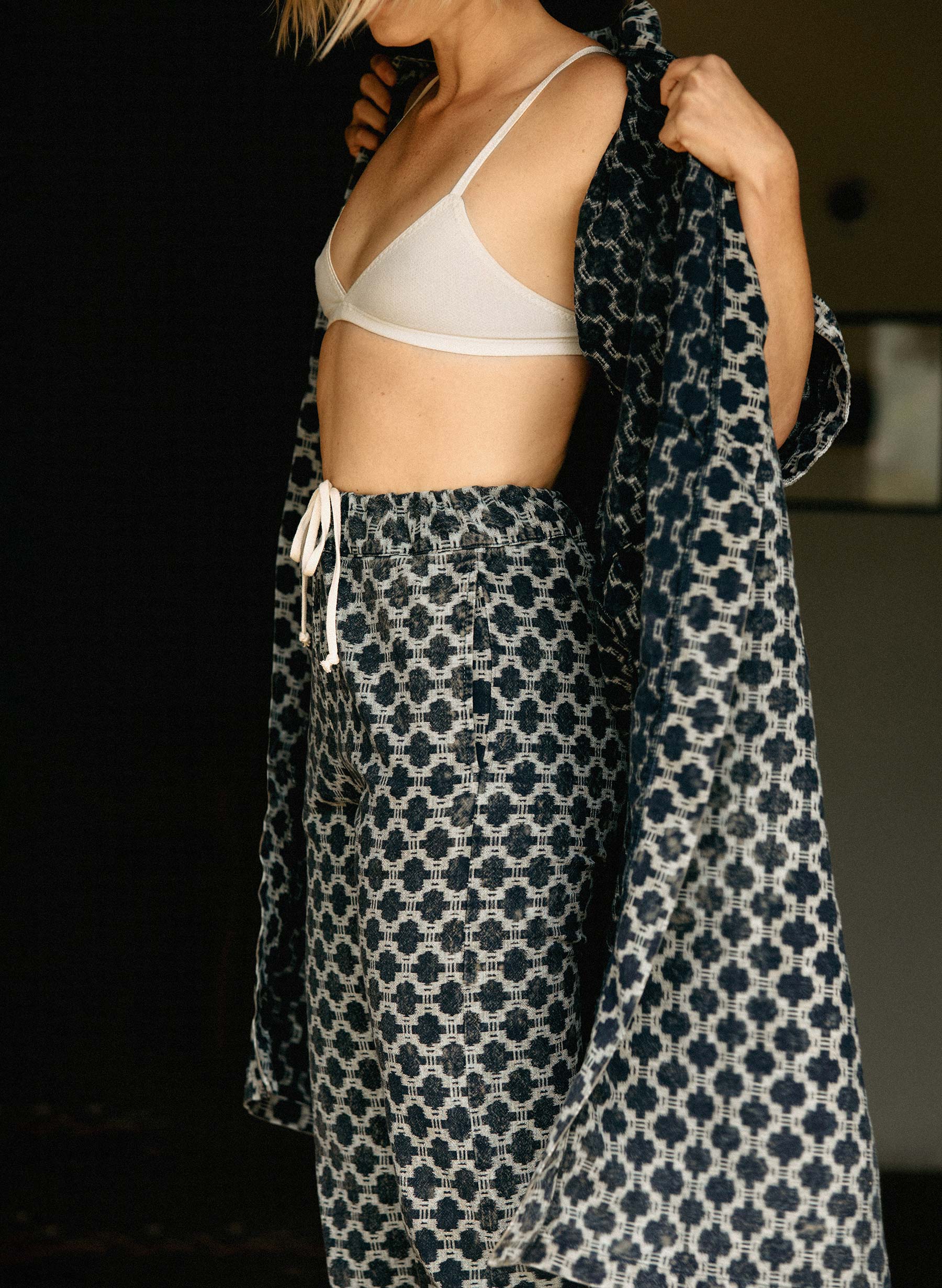 fethiye in indigo kiji print - Image 11