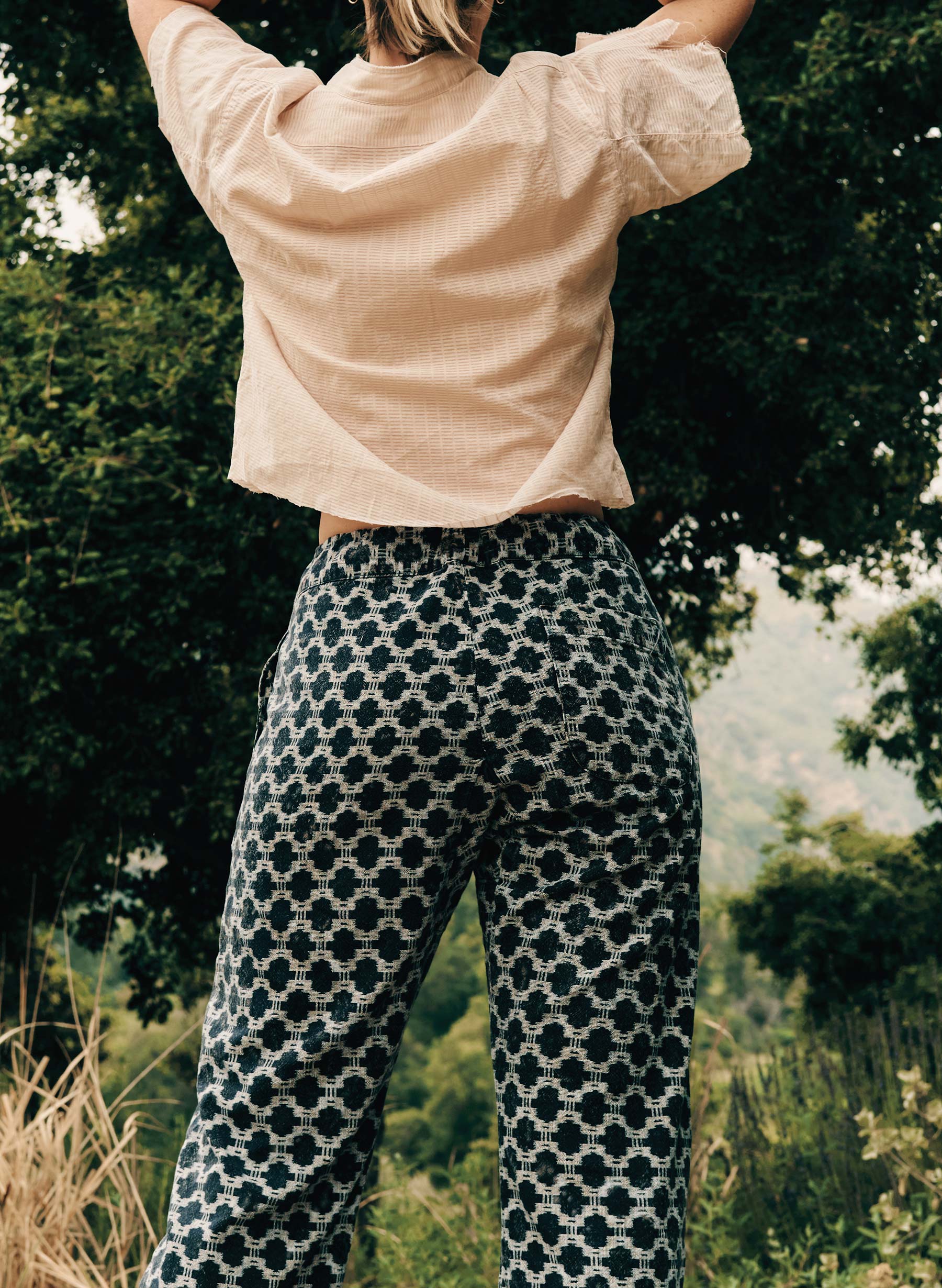 fethiye in indigo kiji print - Image 8