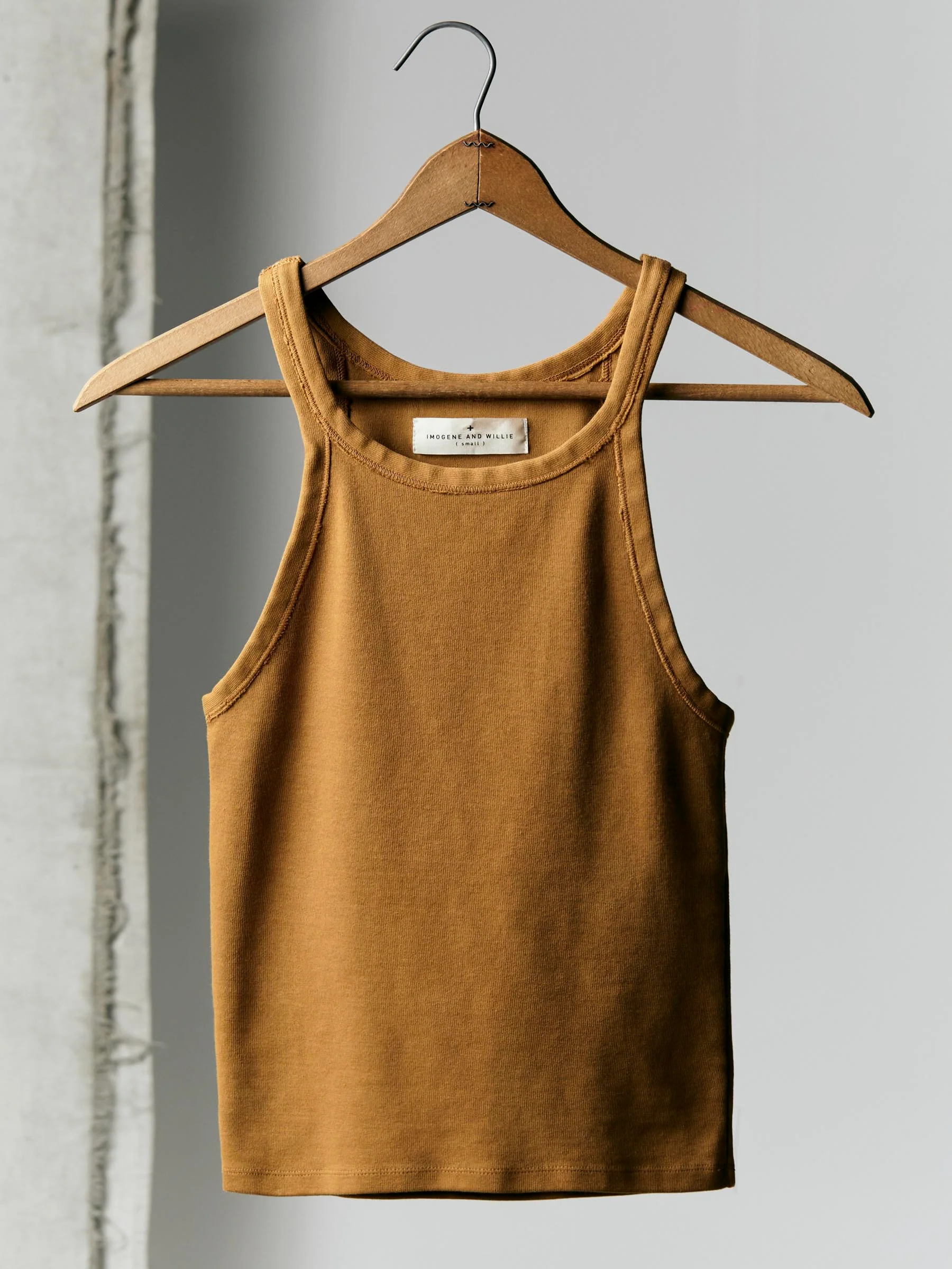 field brown ribbed racerback tank - Image 7