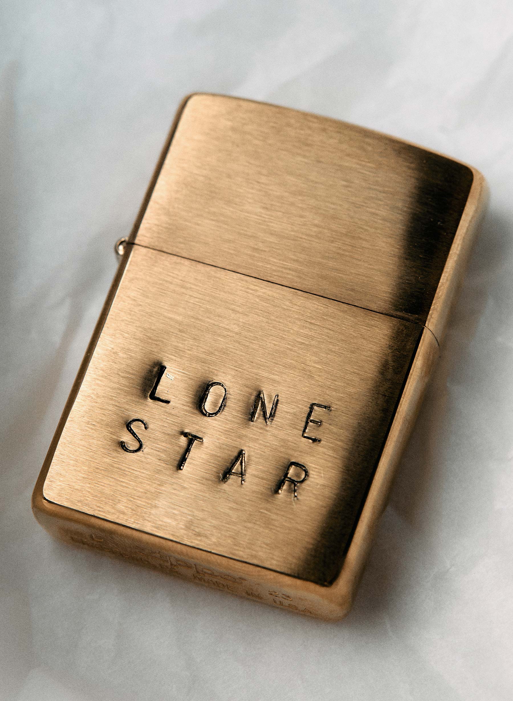 hand stamped "lonestar" zippo - Image 2