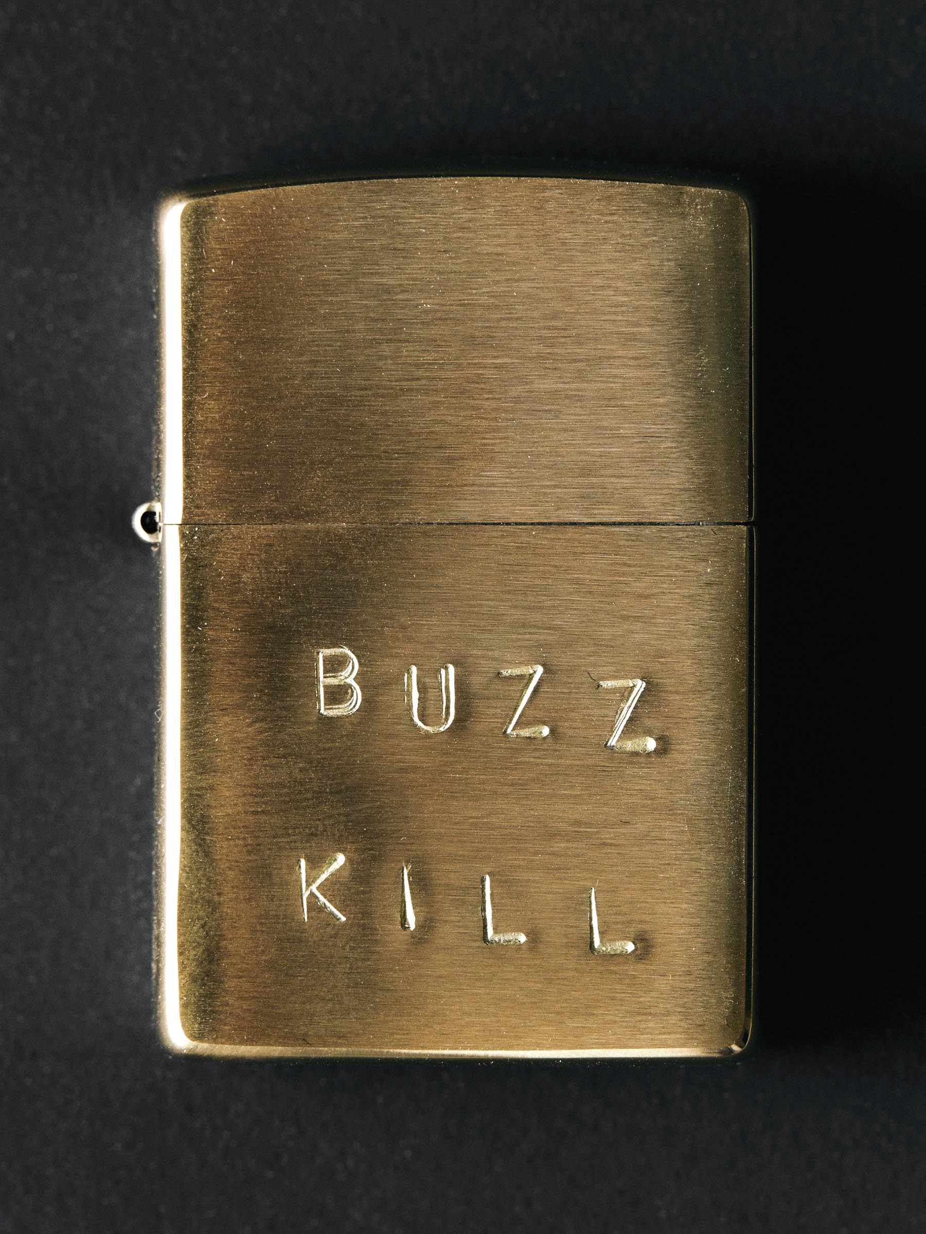 hand stamped “buzz kill” zippo - Image 3
