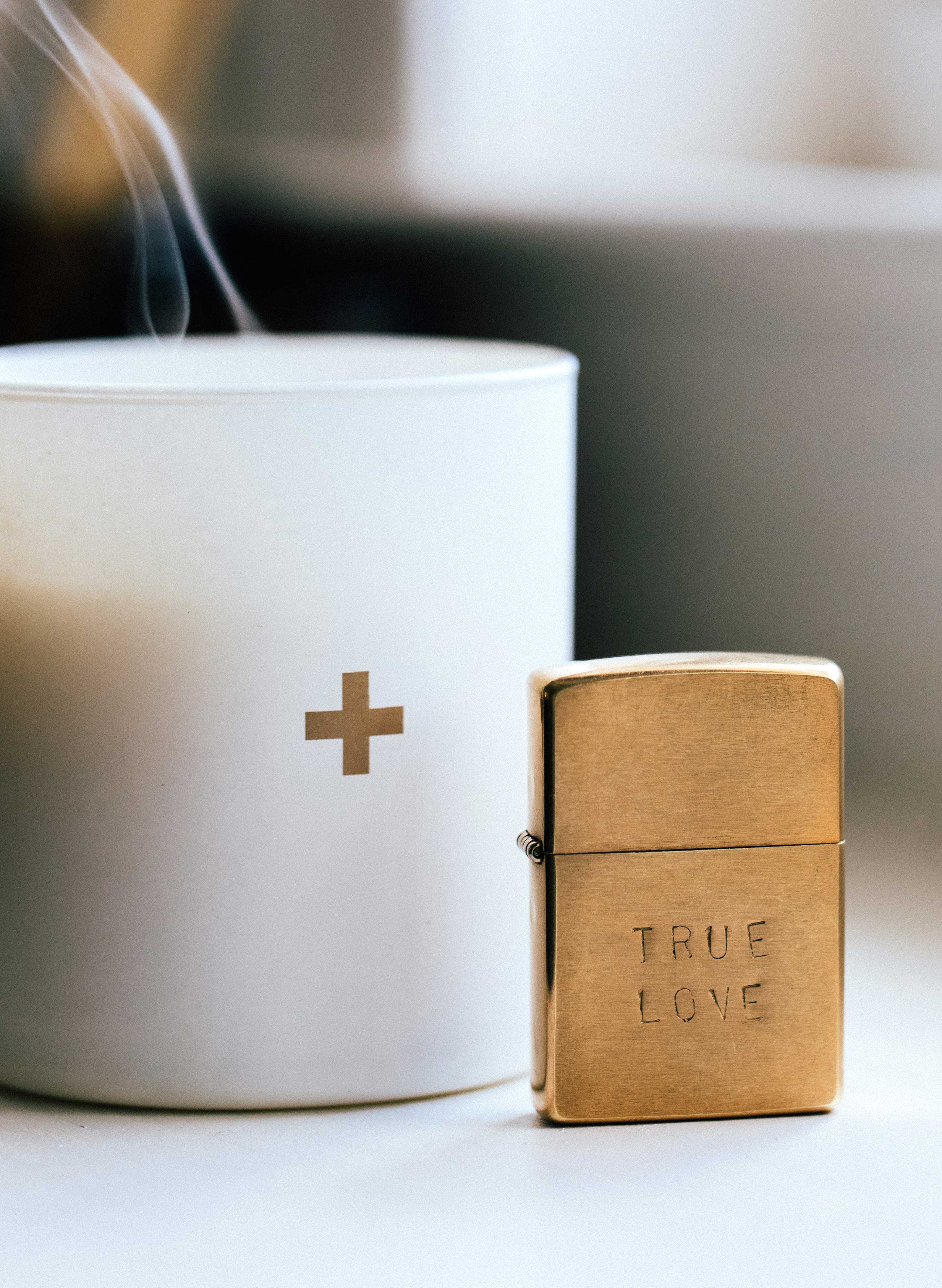 hand stamped "true love" zippo - Image 6