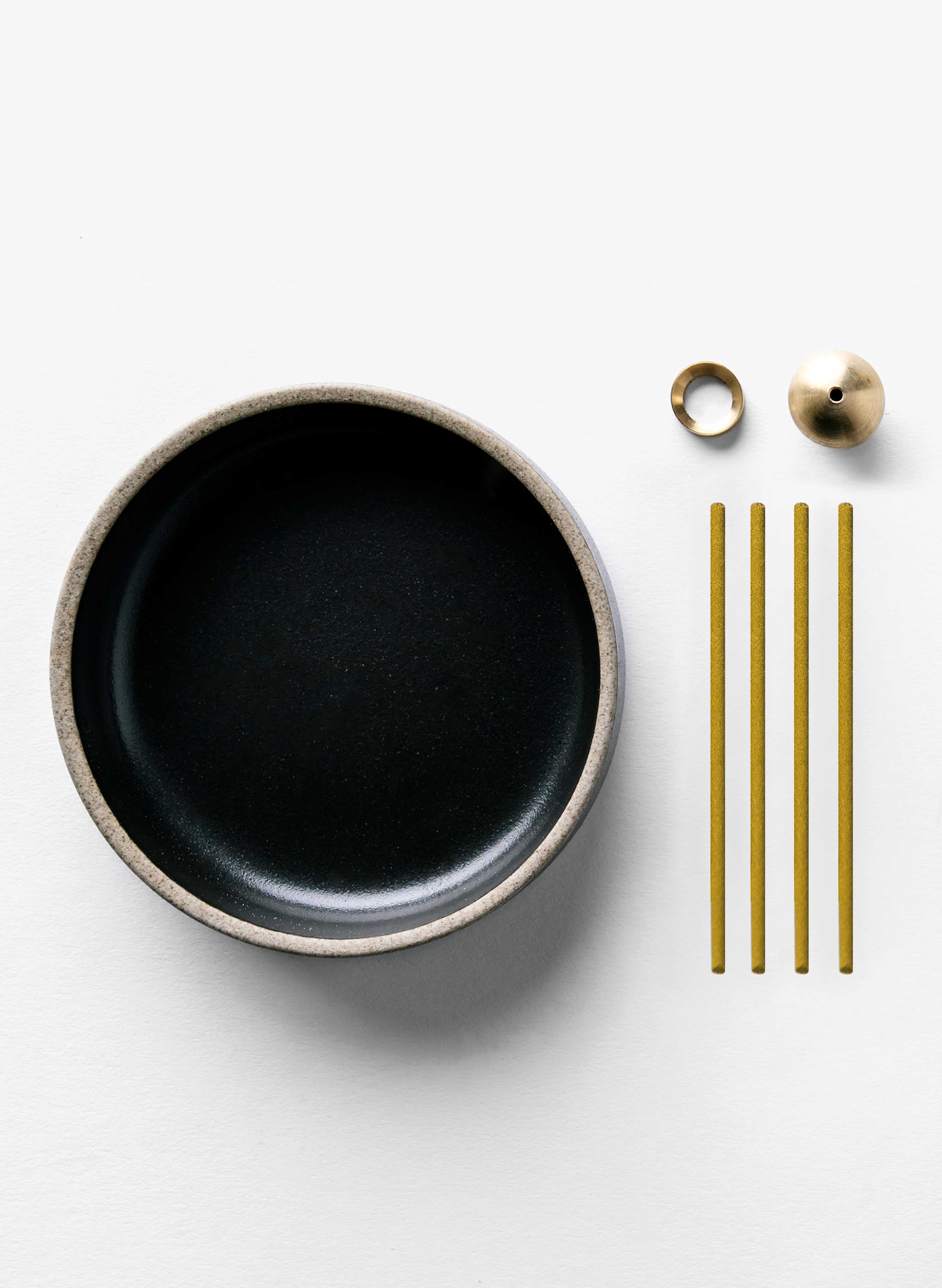 hasami incense holder set with sandalwood - Image 2