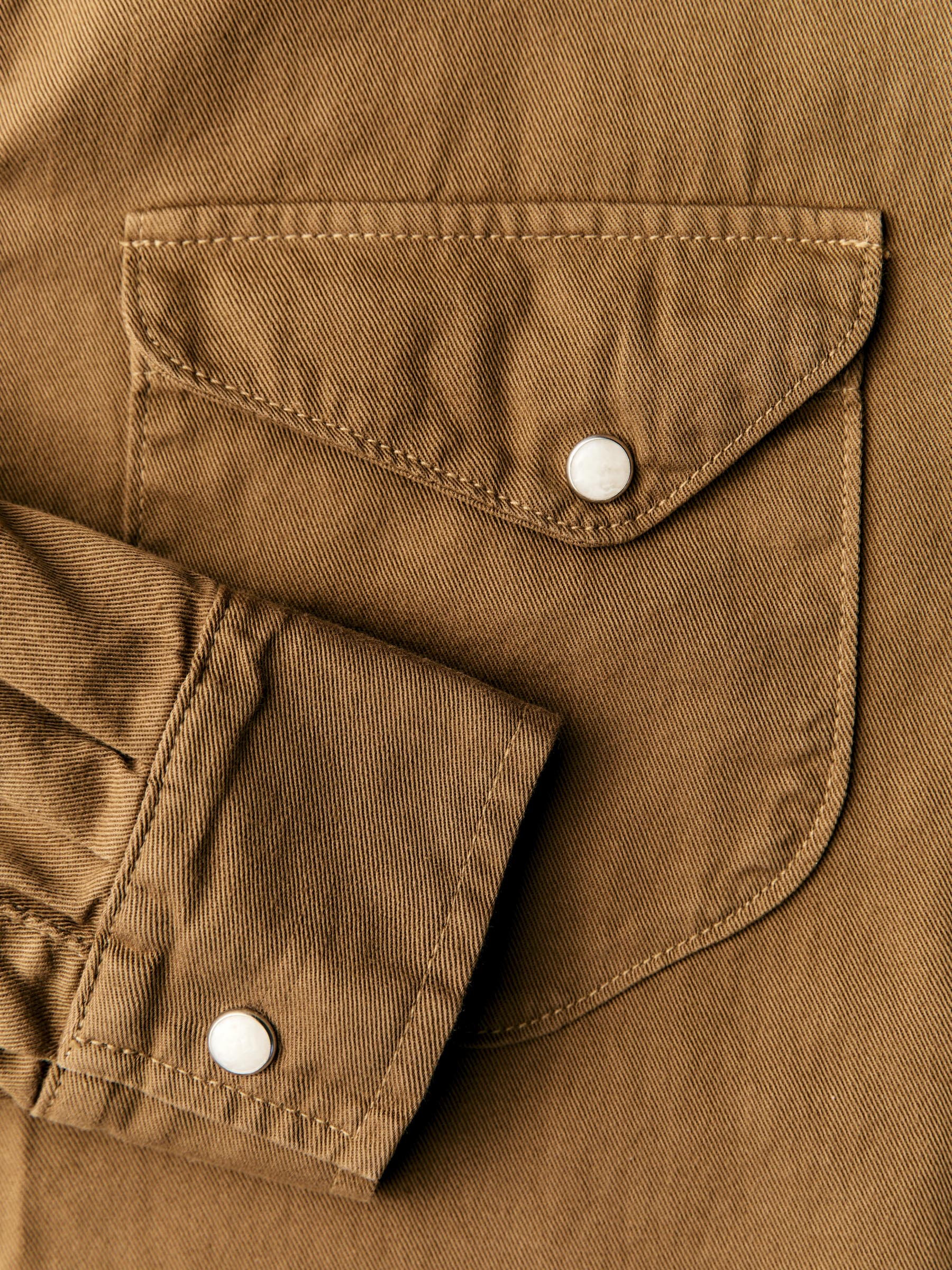 hayes pearl snap in whisper twill - Image 3