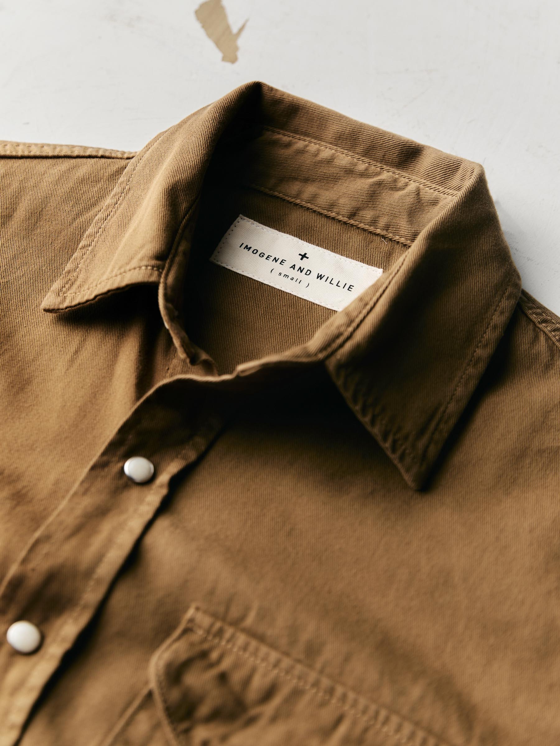 hayes pearl snap in whisper twill - Image 9