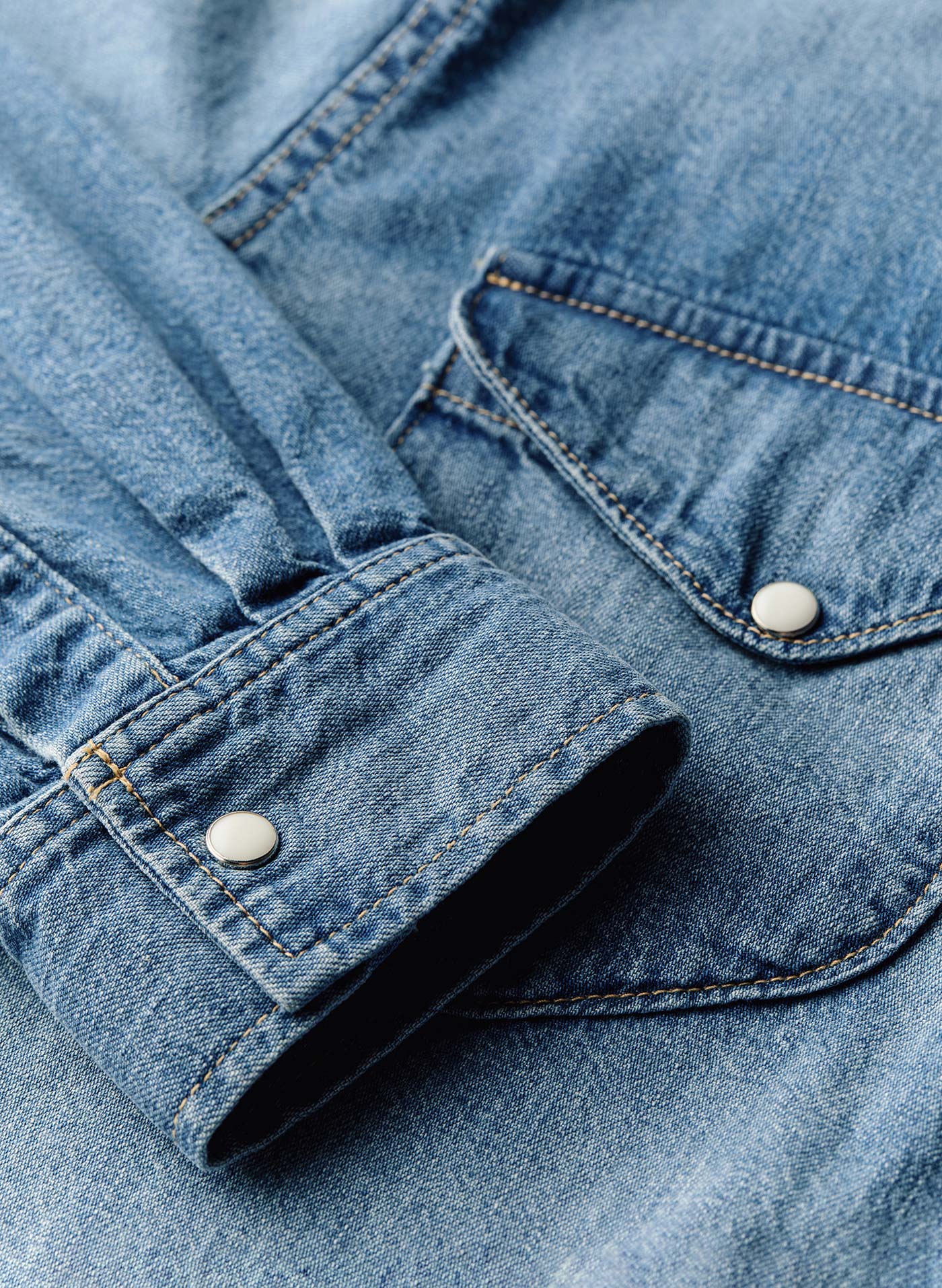 hayes washed pearl snap - Image 4