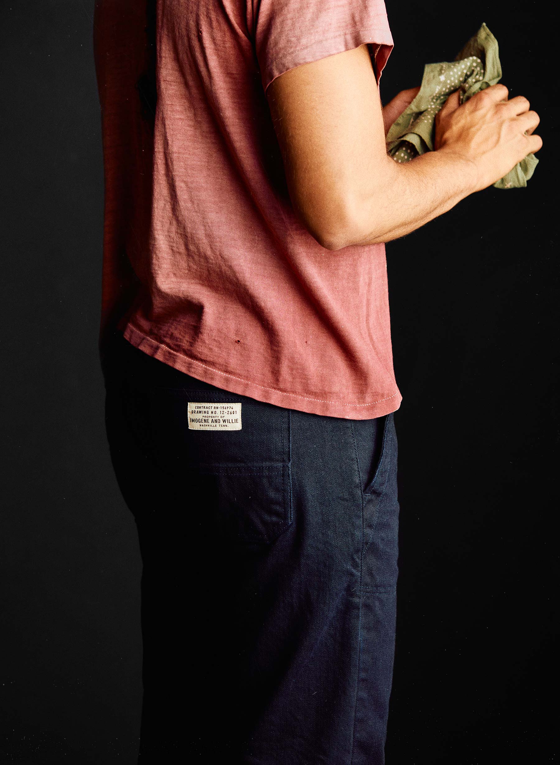 hencye workpant in black indigo - Image 7