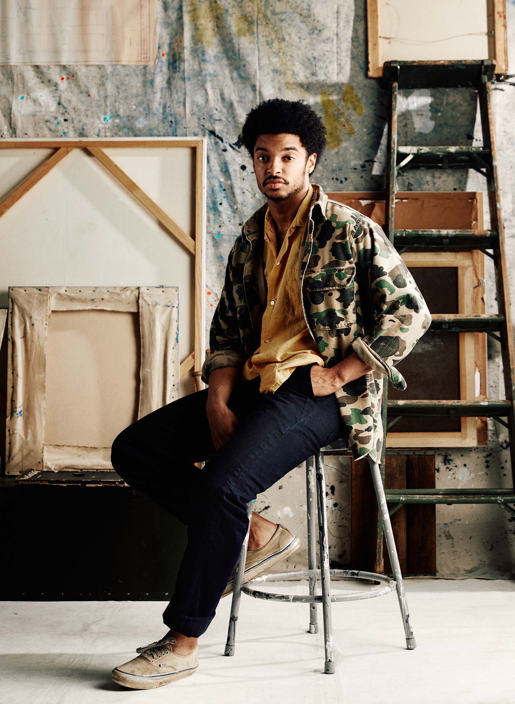 hencye workpant in black indigo - Image 8