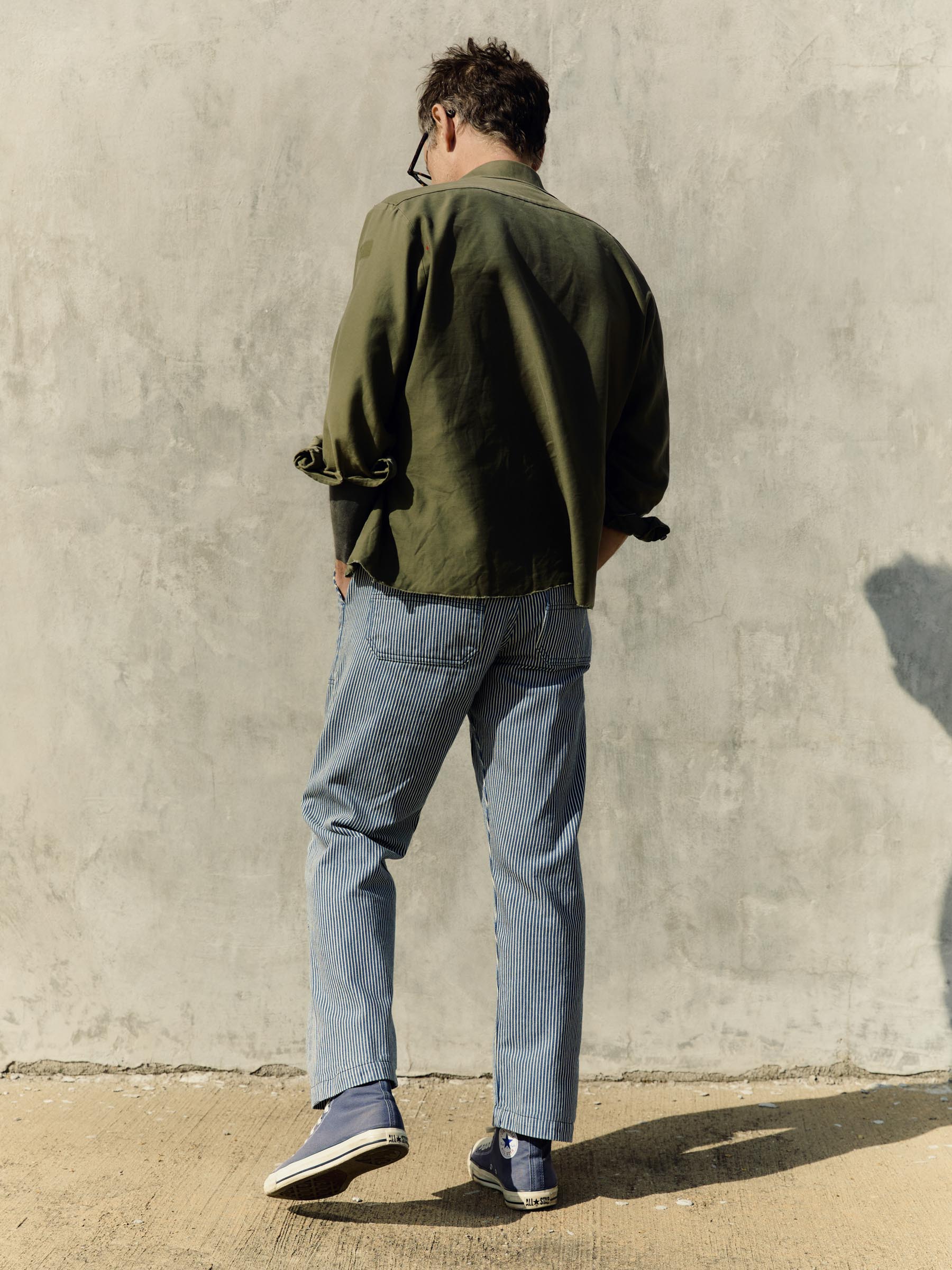 hencye workpant in hickory stripe - Image 3