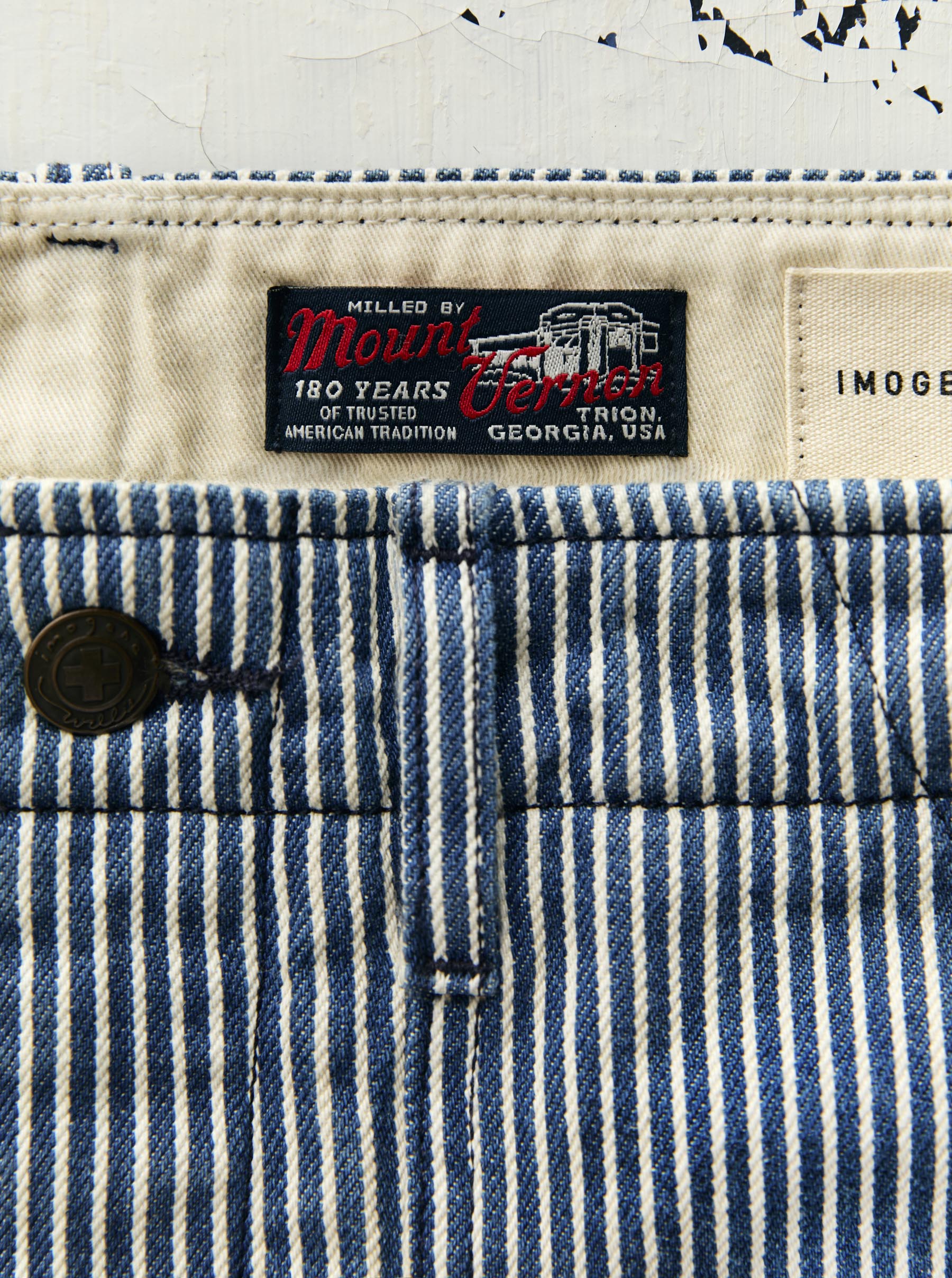 hencye workpant in hickory stripe - Image 4