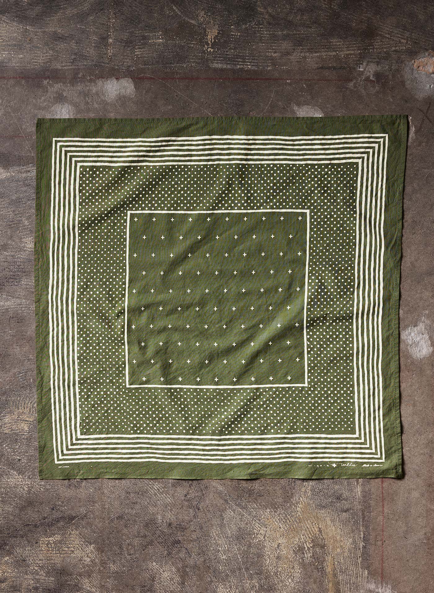 i+w vintage olive bandana v2 - Image 2