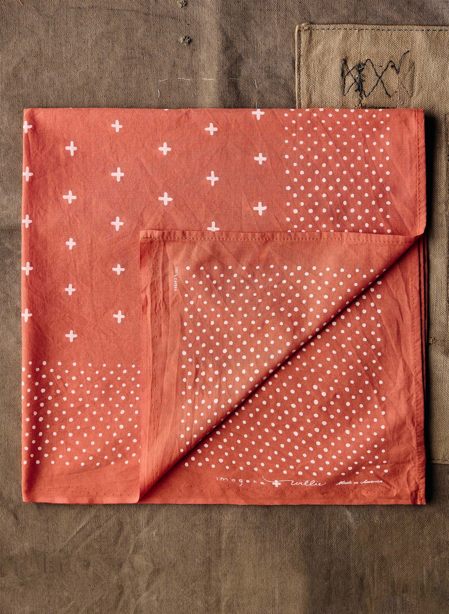 i+w vintage orange bandana - Image 3
