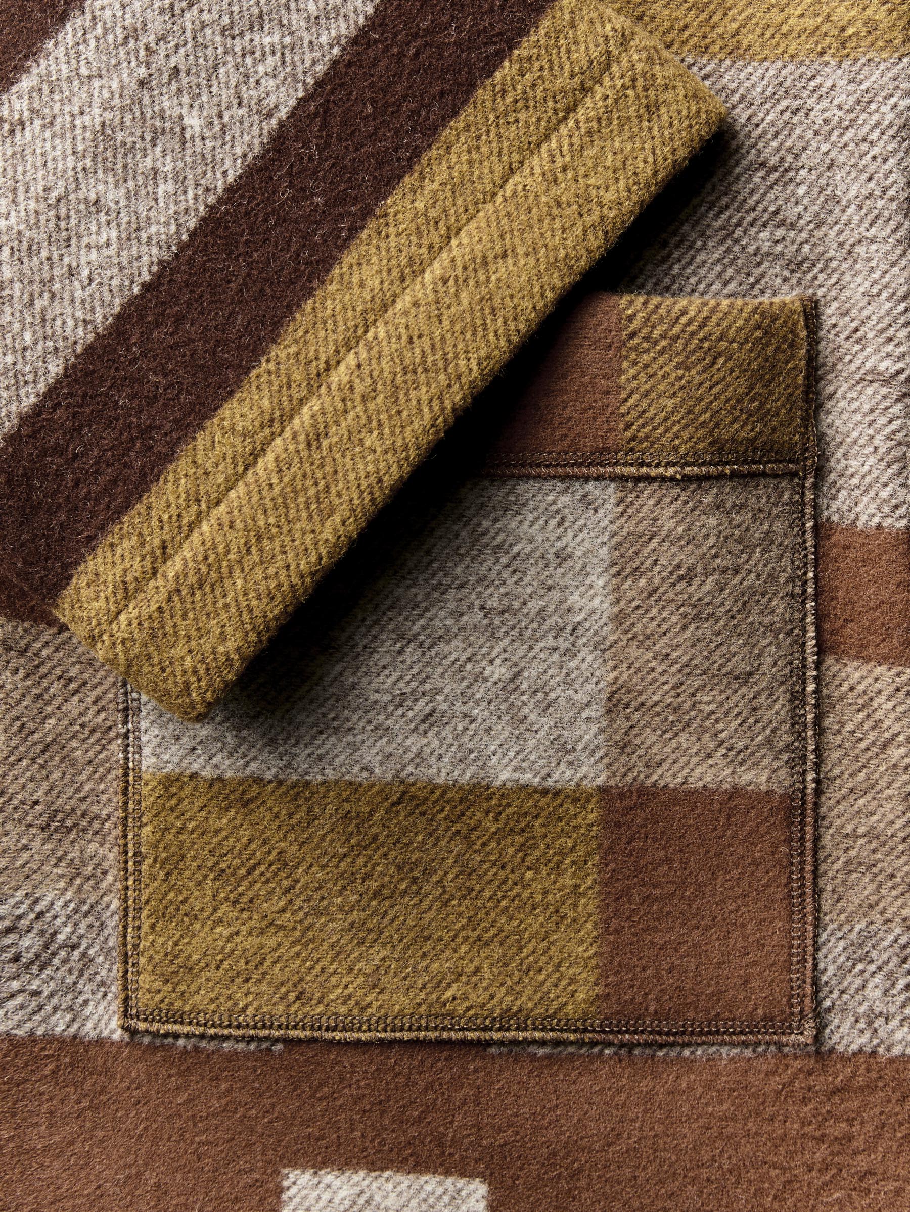 i+w x american woolen blanket coat 02 - Image 3