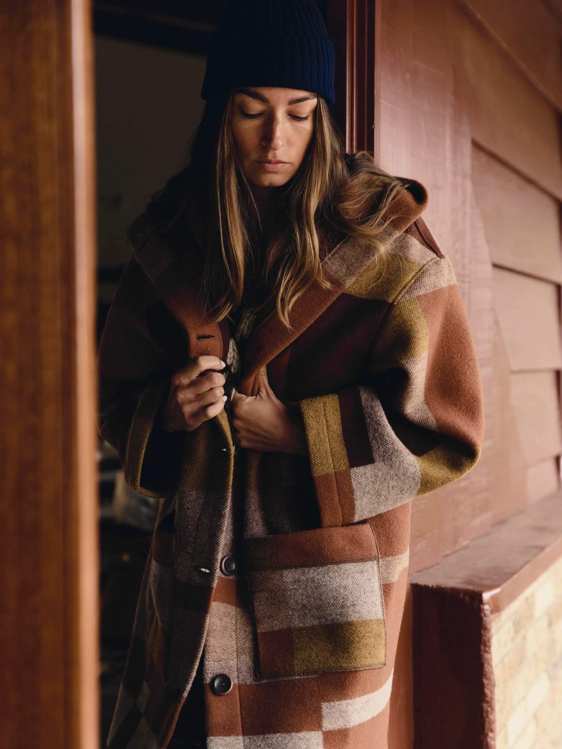 i+w x american woolen blanket coat 02 - Image 6