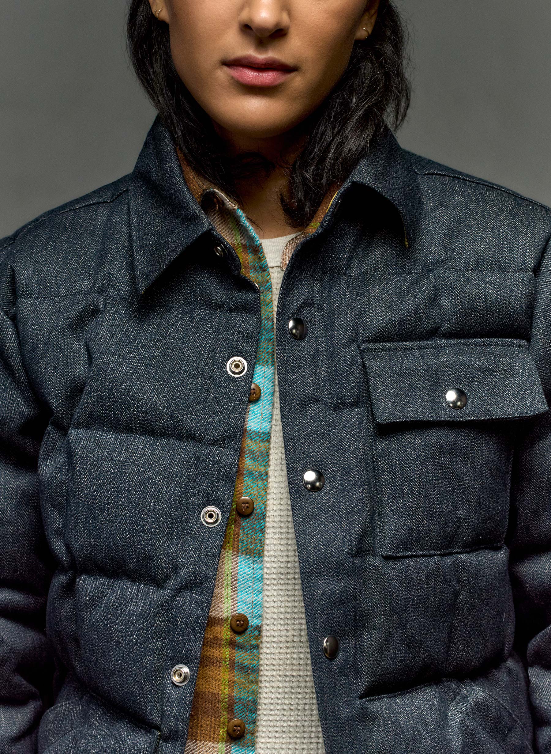 i+w x crescent down works quilted jaspe jacket - Image 5