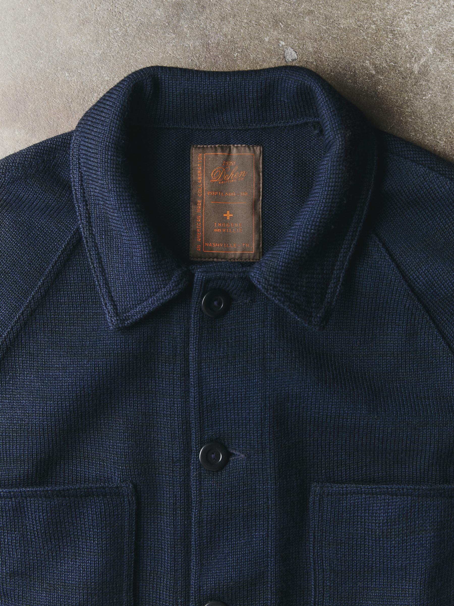 i+w x dehen knit work coat - Image 2