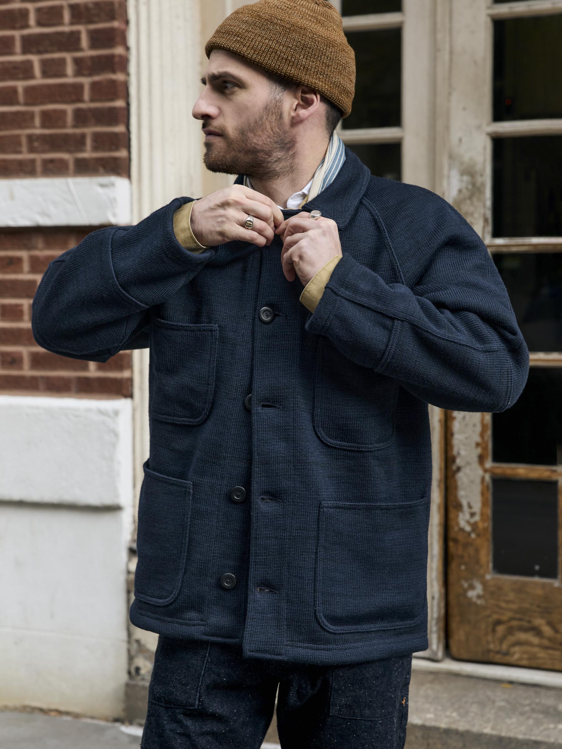 i+w x dehen knit work coat - Image 9