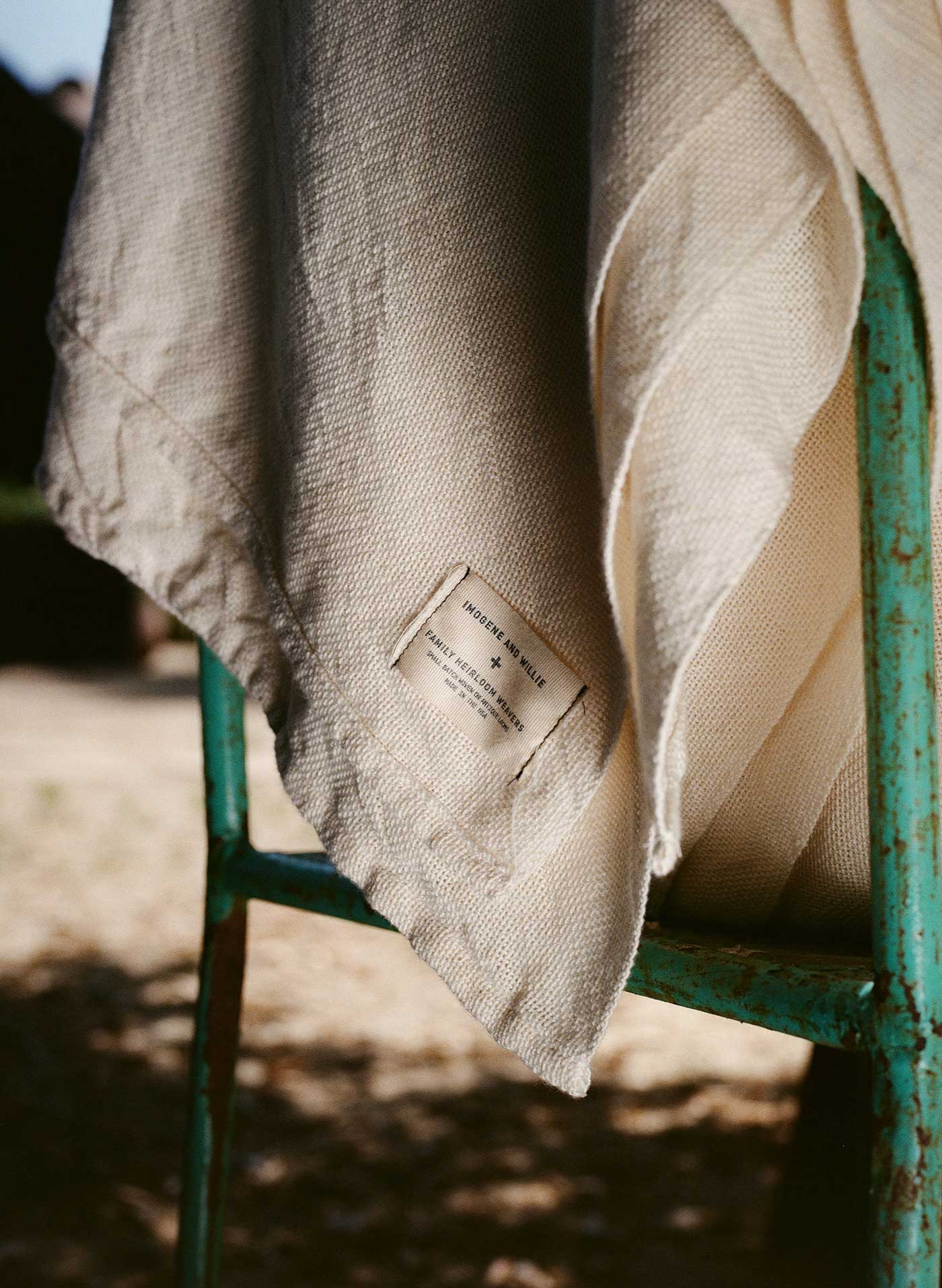 i+w x family heirloom weavers cotton throw in natural - Image 3