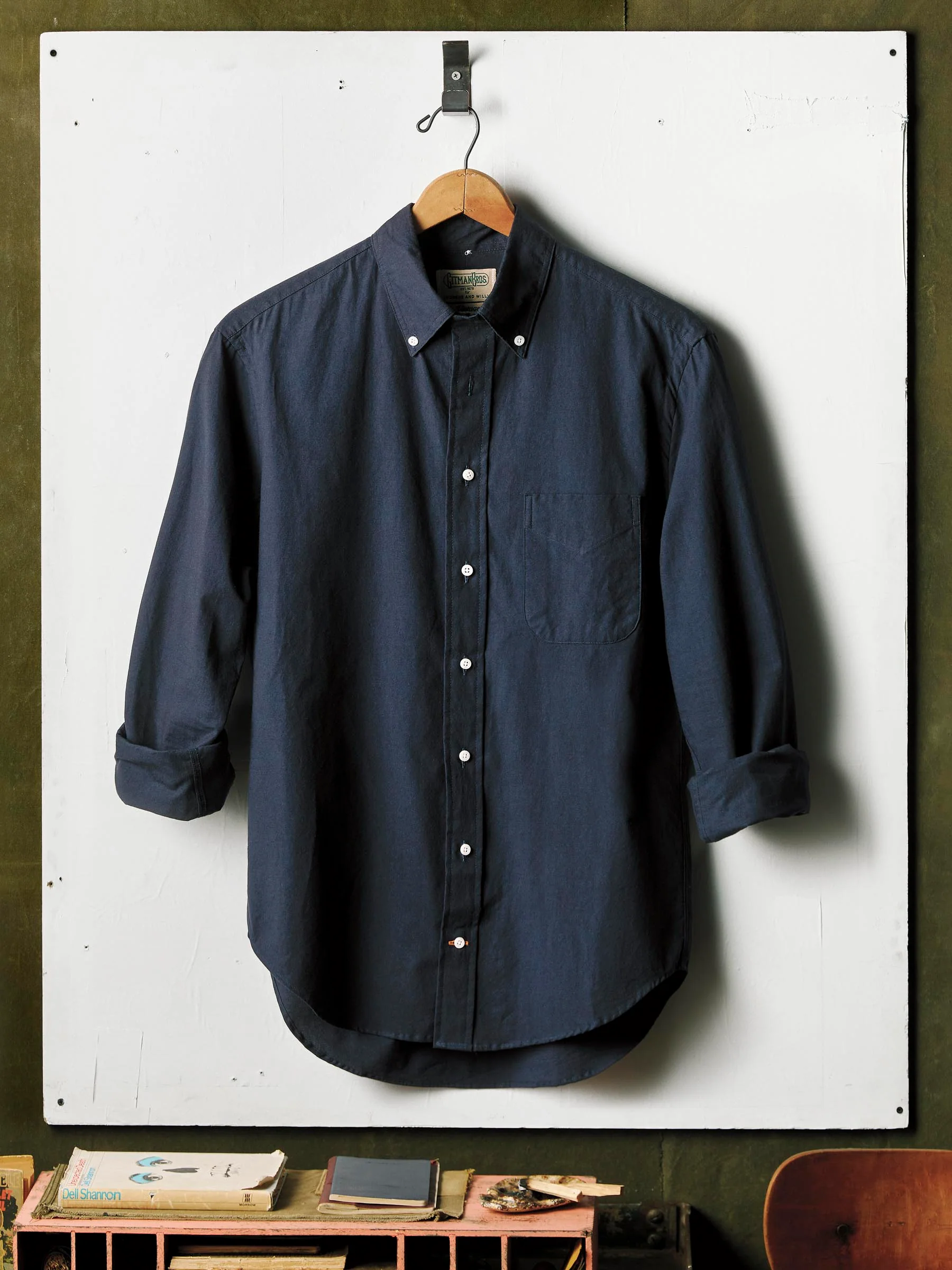 i+w x Gitman Vintage navy oxford - Image 4