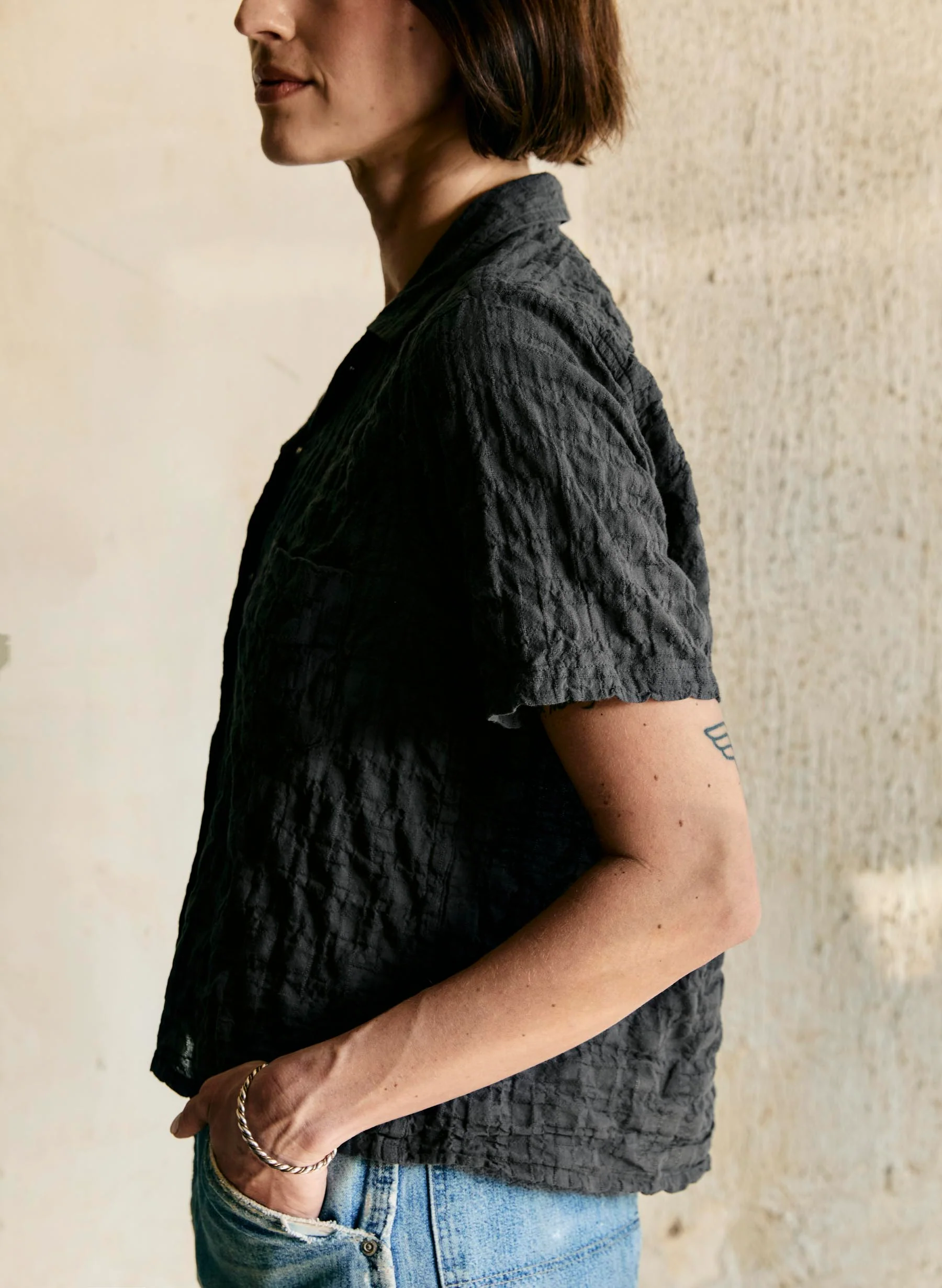 i+w x richter goods dobby woven pearl snap - Image 4