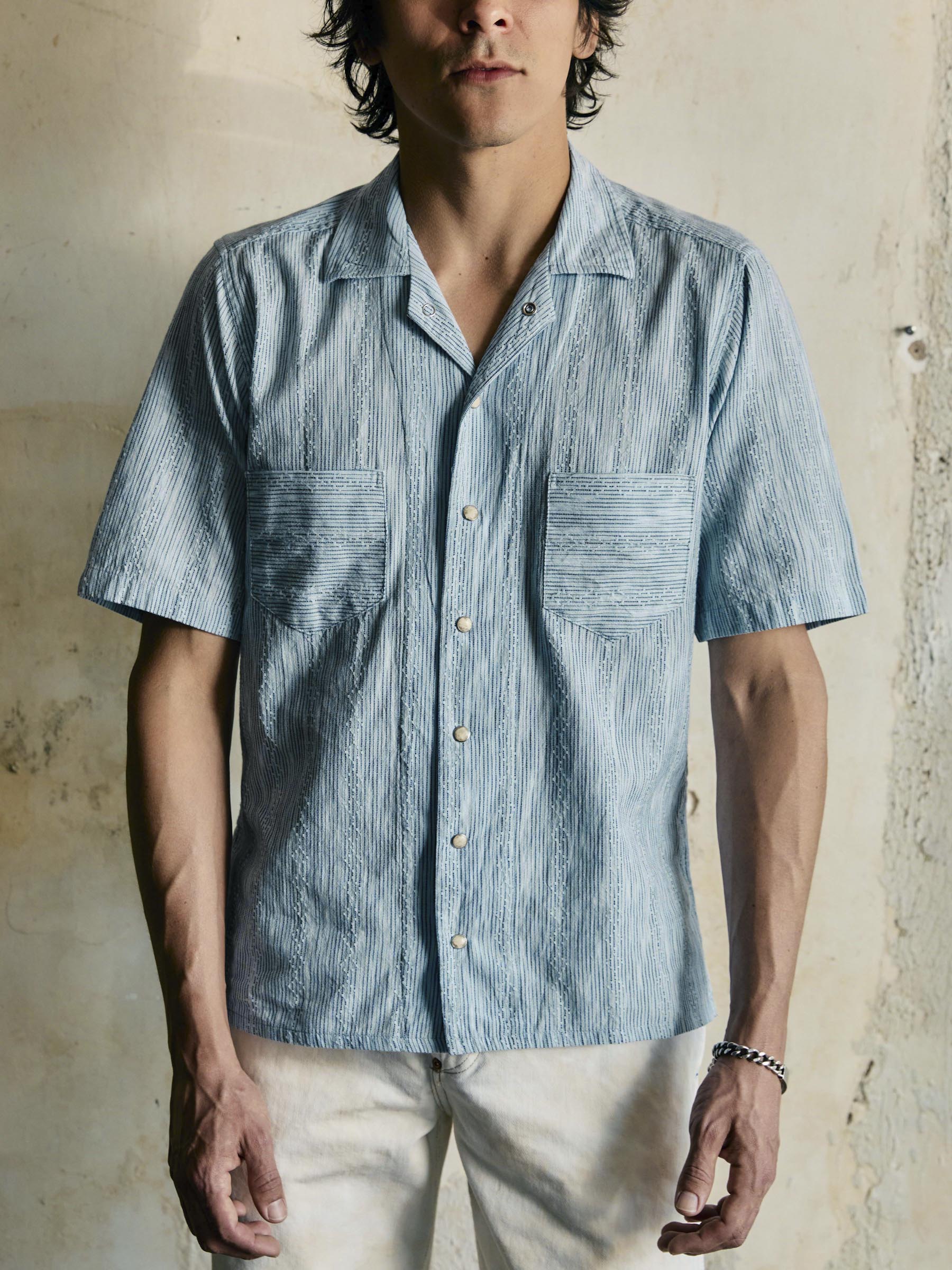 i+w x richter goods hanten weave pearl snap