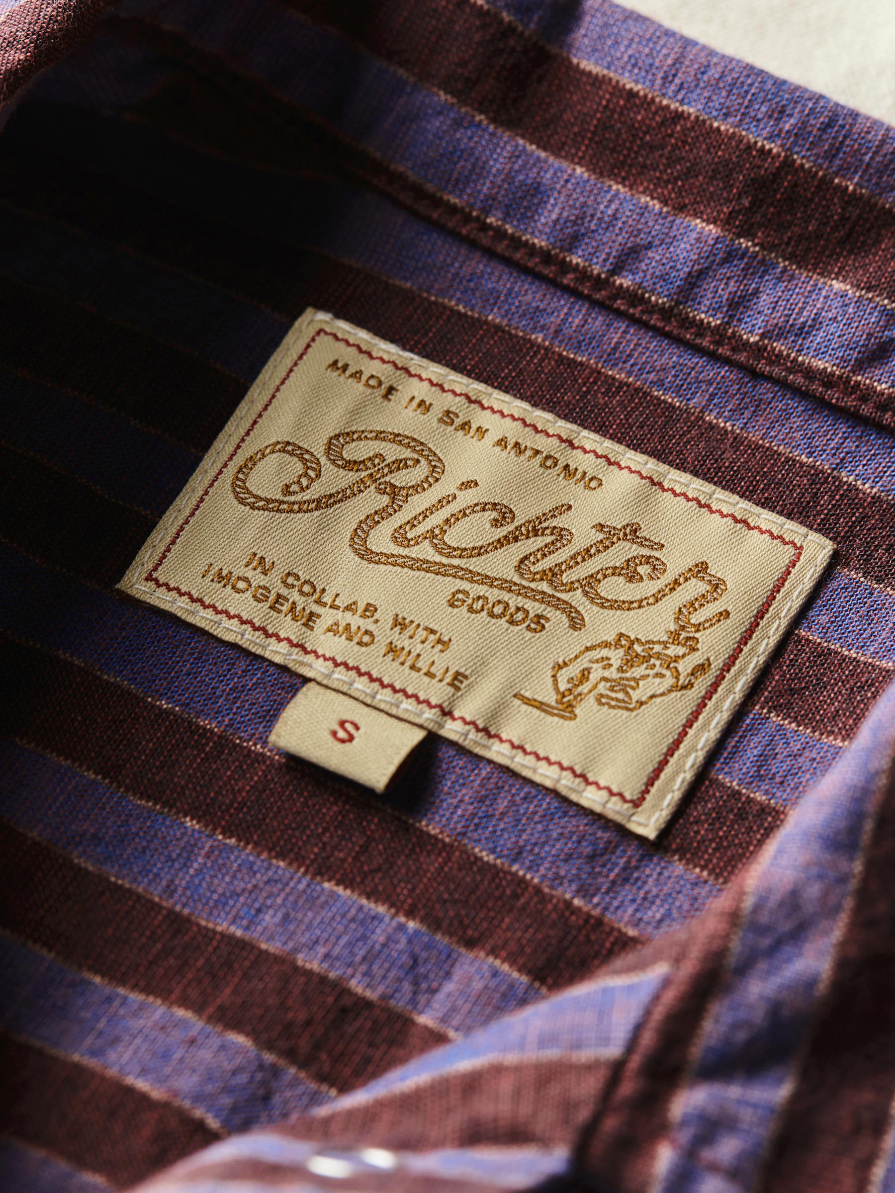 i+w x richter goods itajime stripe pearl snap - Image 8