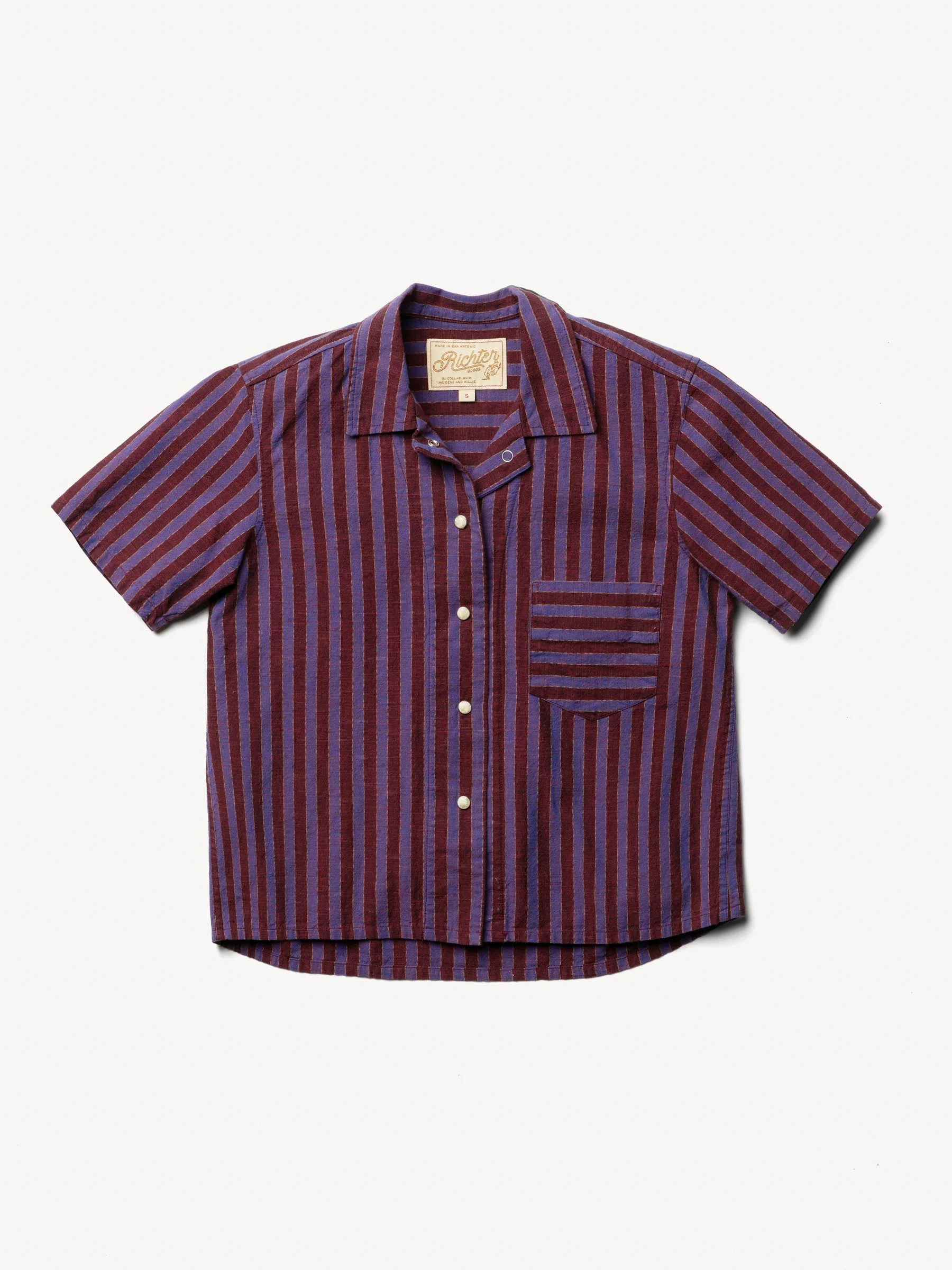 i+w x richter goods itajime stripe pearl snap - Image 9