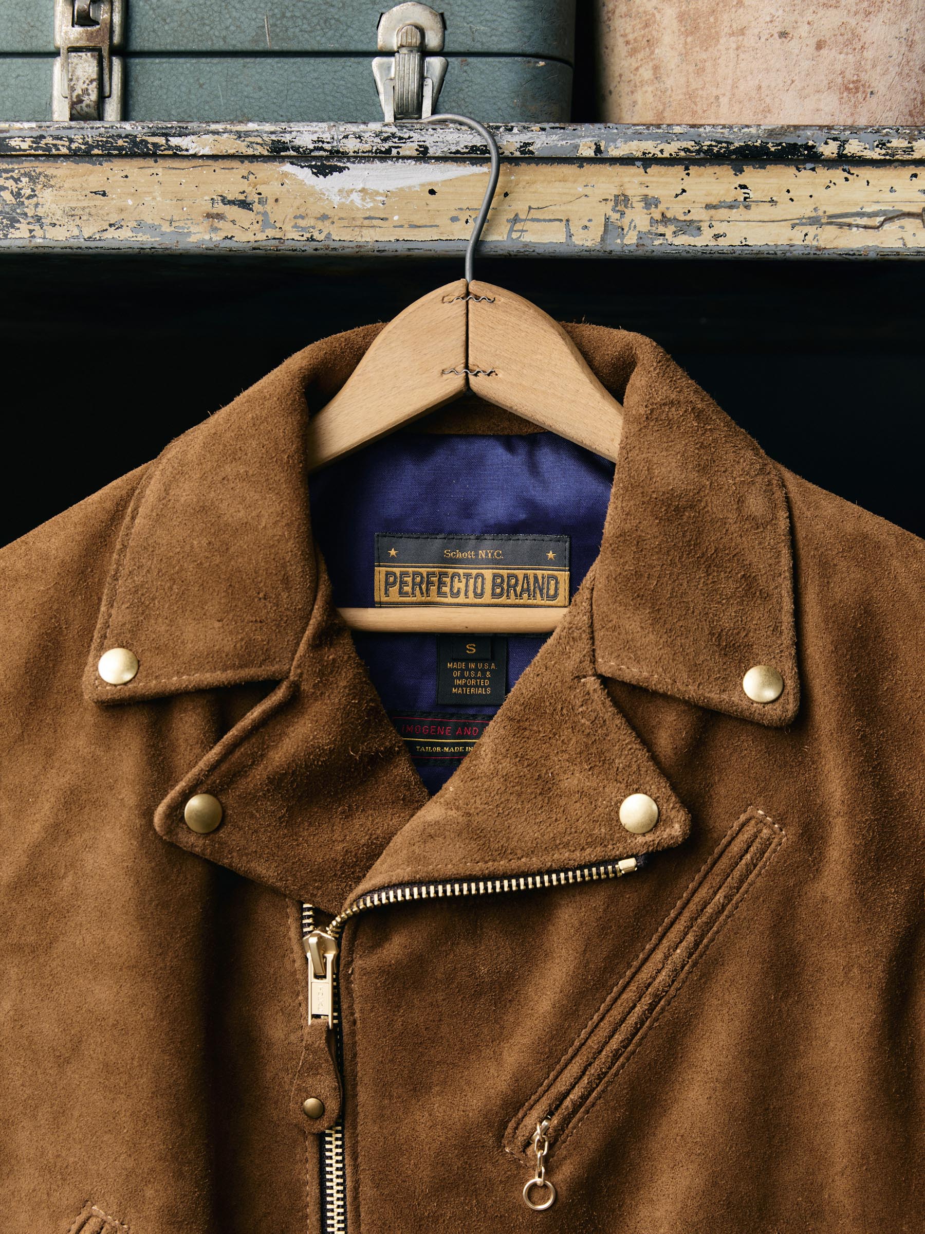 i+w x Schott NYC rough out perfecto jacket - Image 2