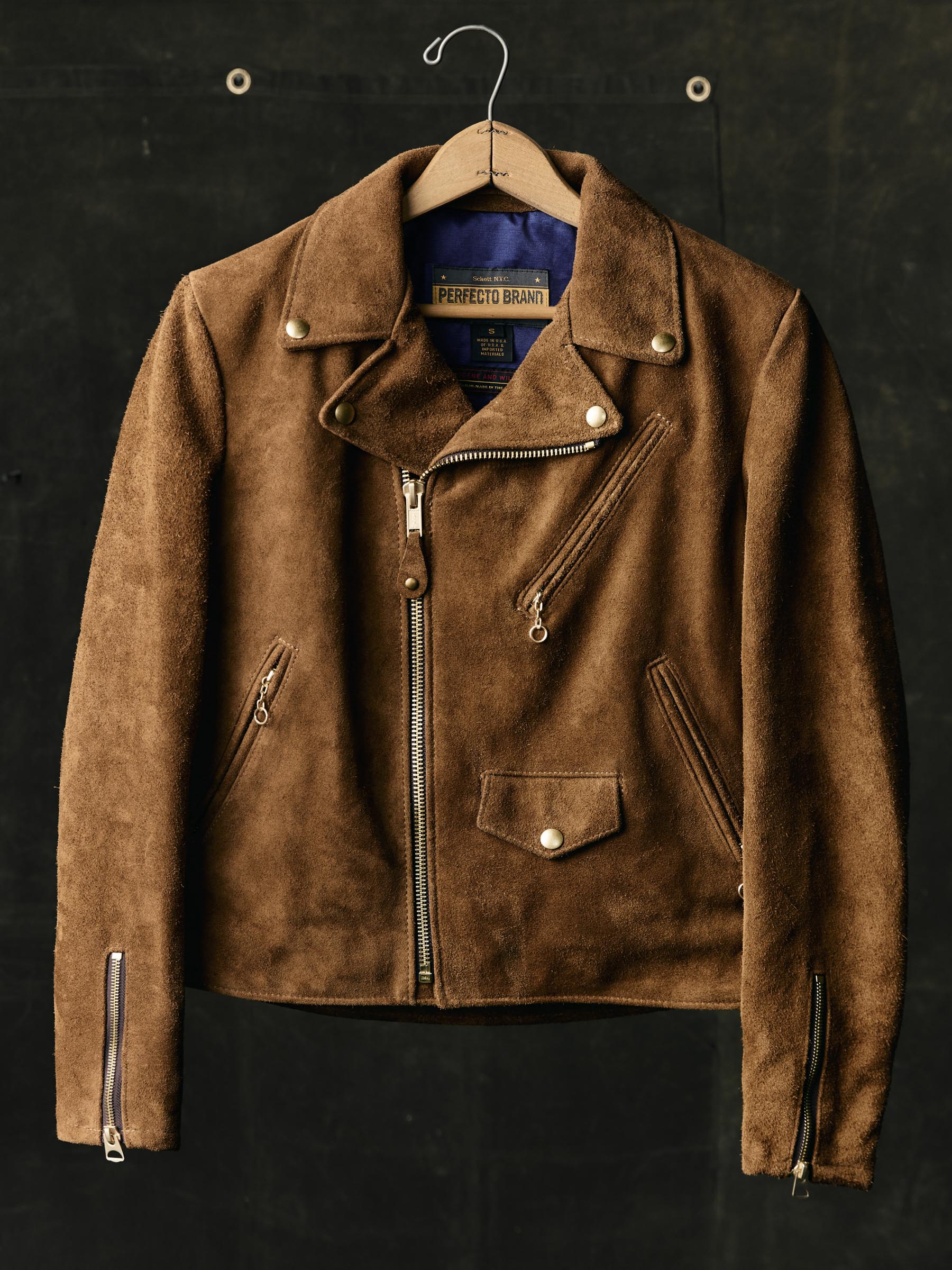 i+w x Schott NYC rough out perfecto jacket - Image 3