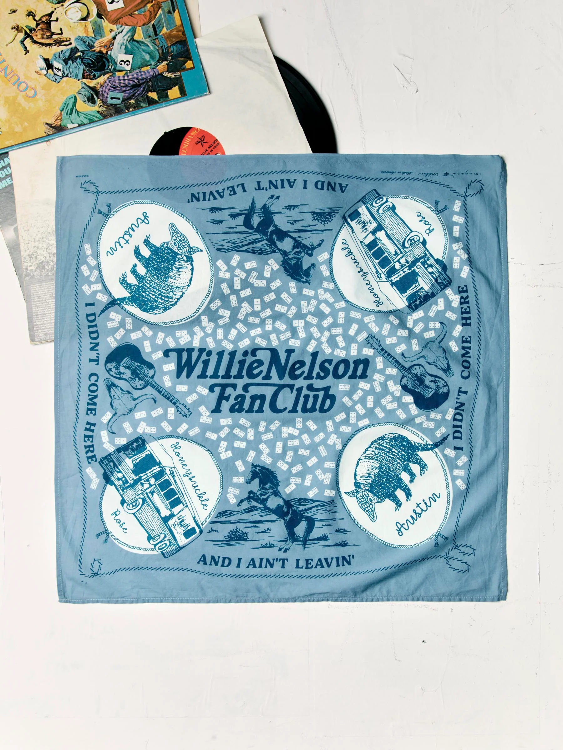 i+w x willie nelson "fan club" bandana