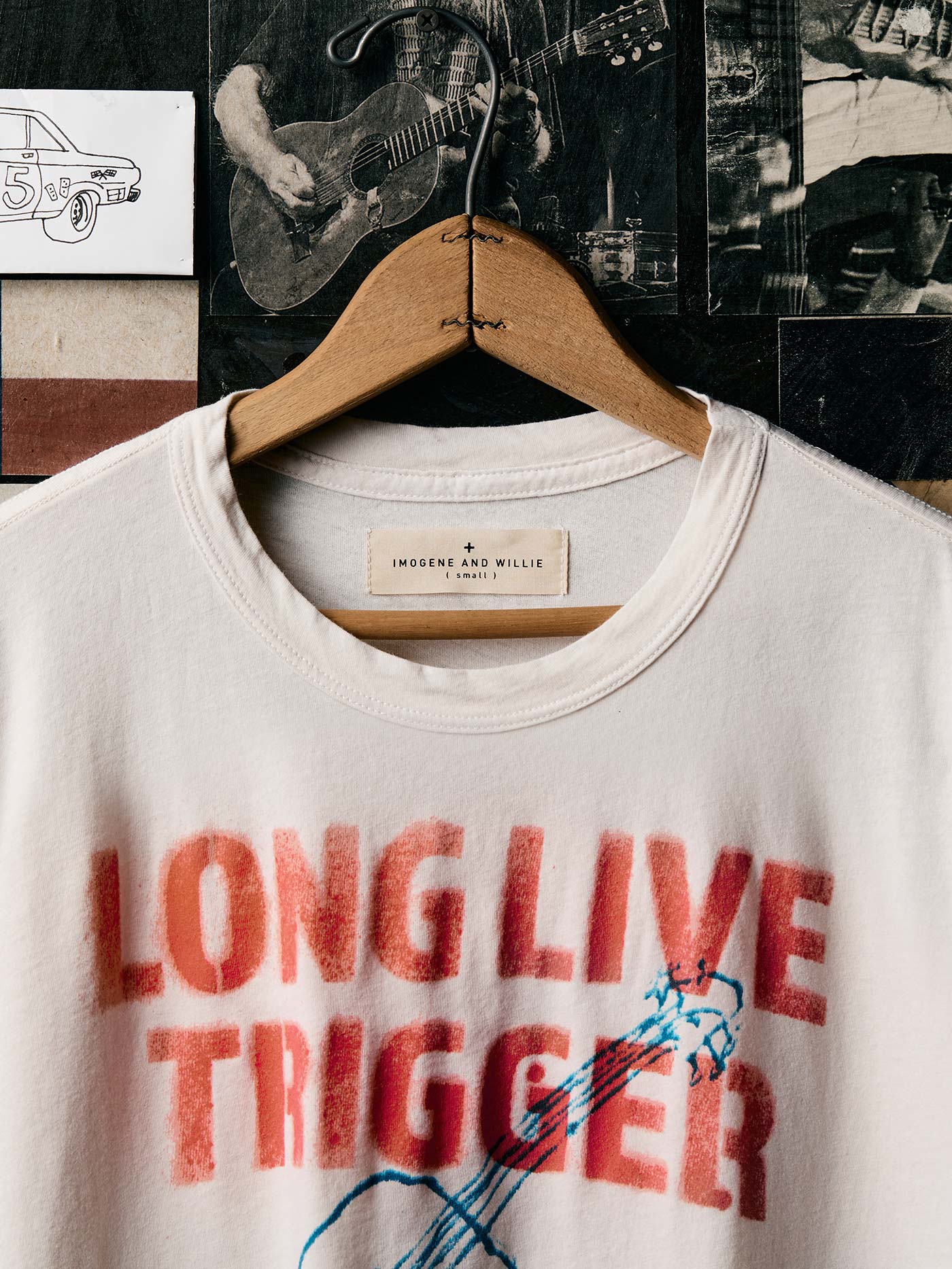 i+w x willie nelson "trigger" tee - Image 3