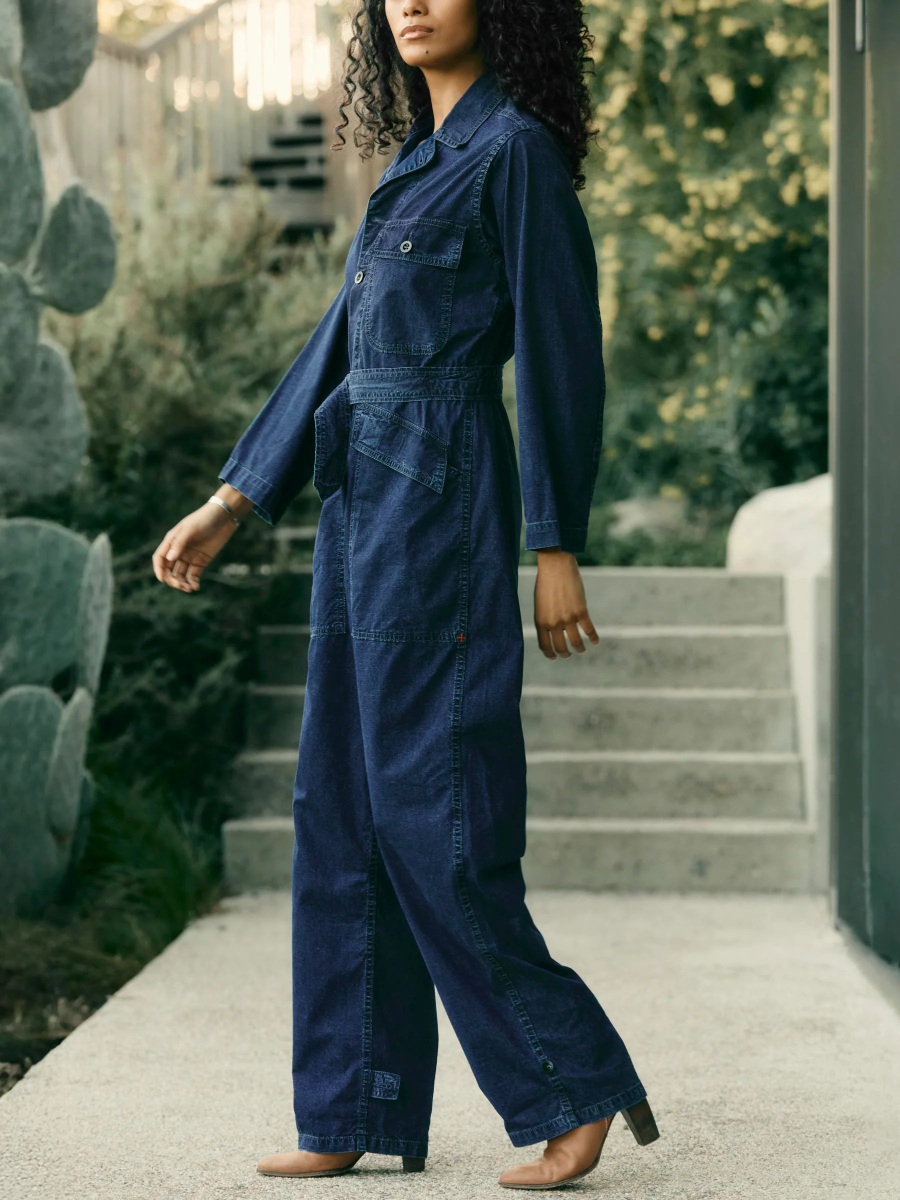 indigo ripstop coverall - Image 4