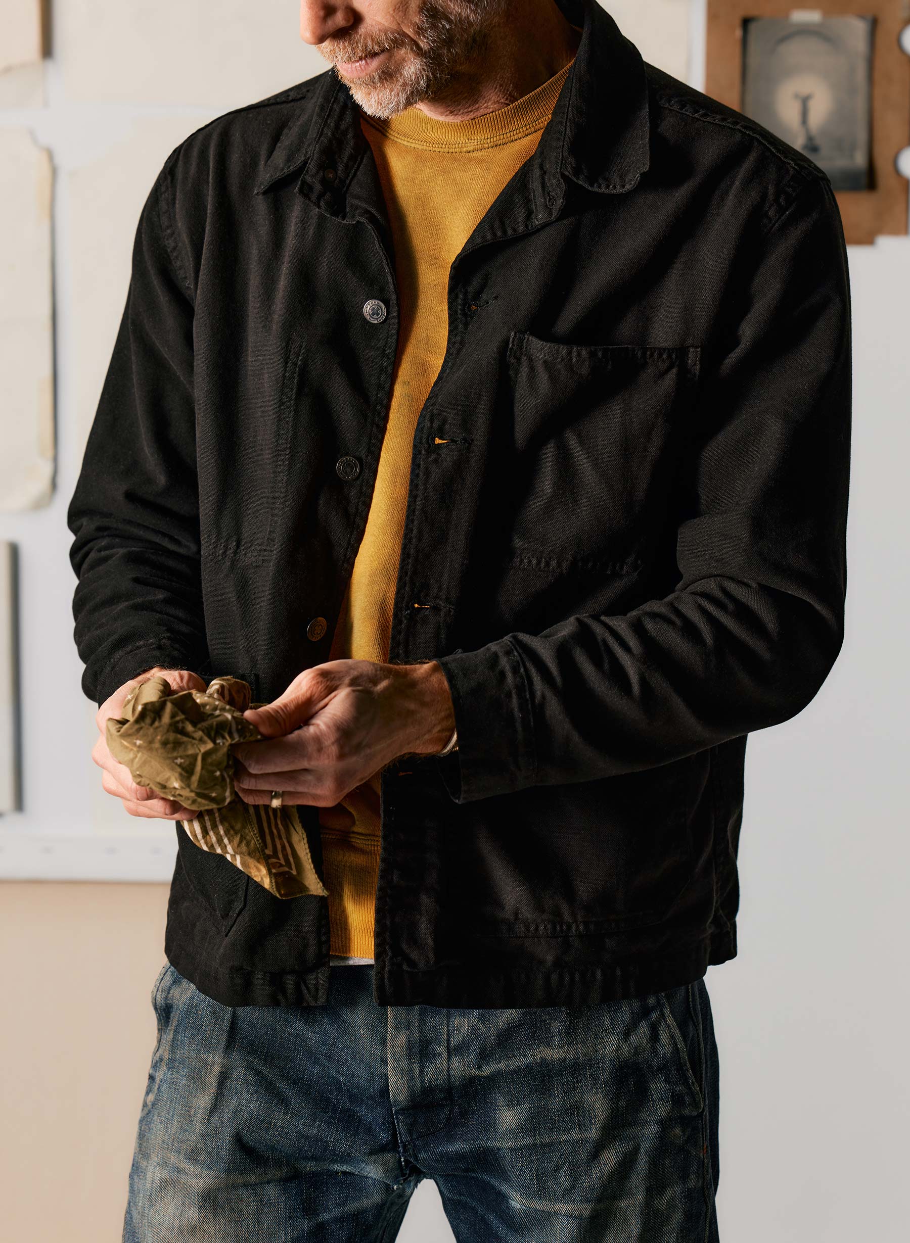 jack jacket in overdyed slate - Image 3