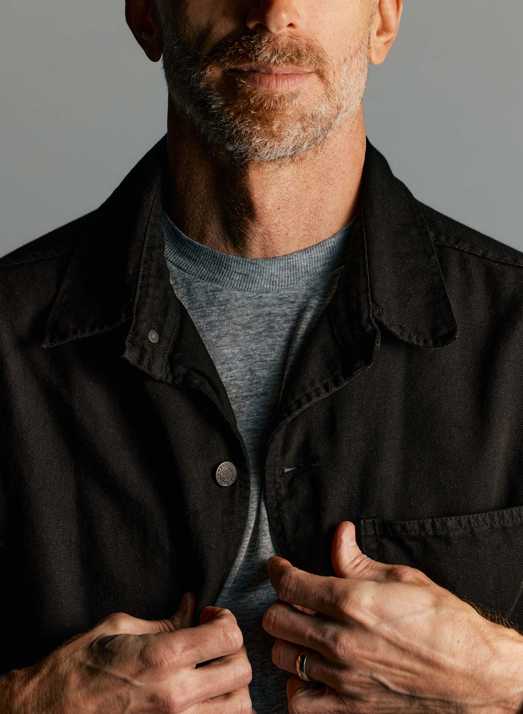jack jacket in overdyed slate - Image 7
